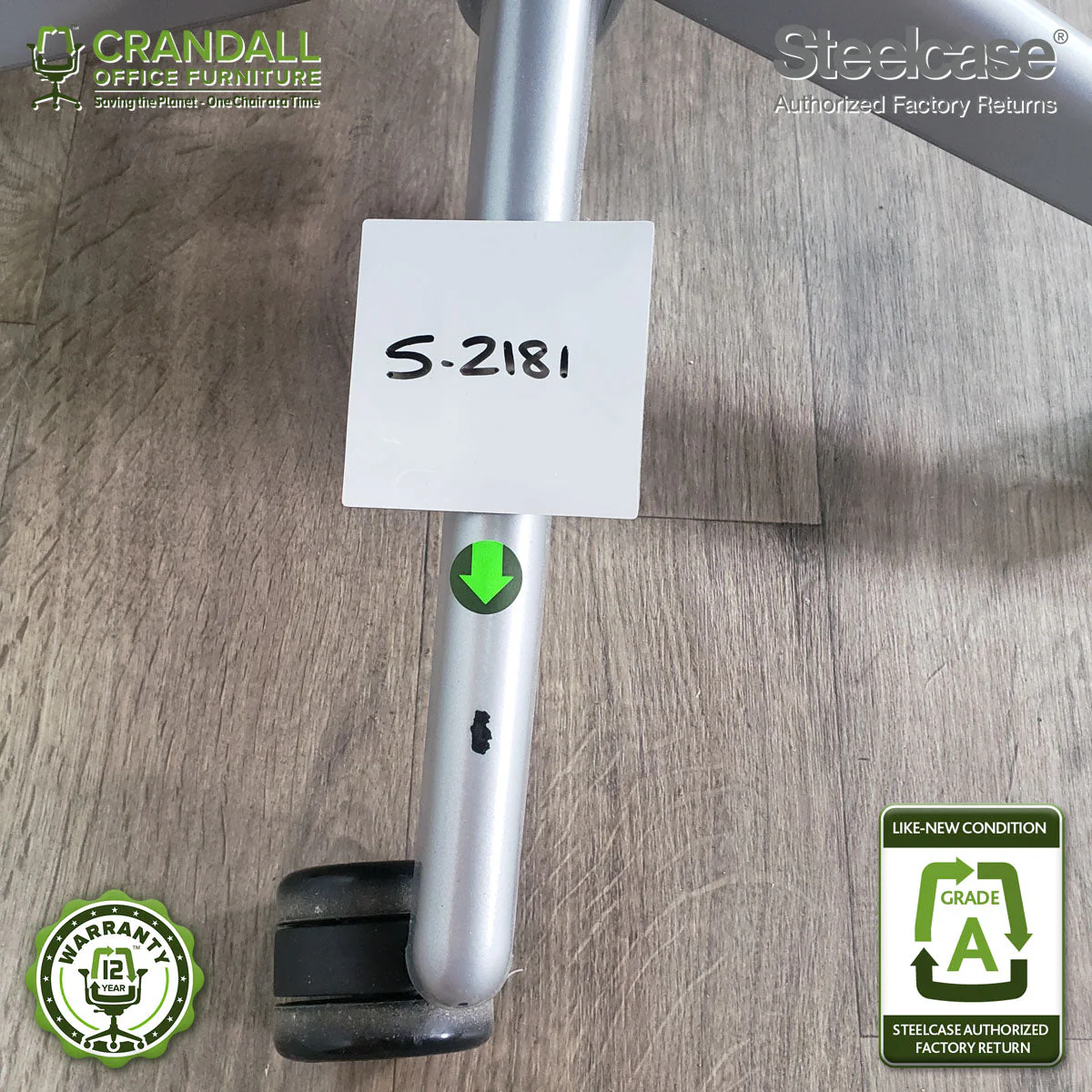 S-2181 - Steelcase V2 Leap - Grade B - Image 3