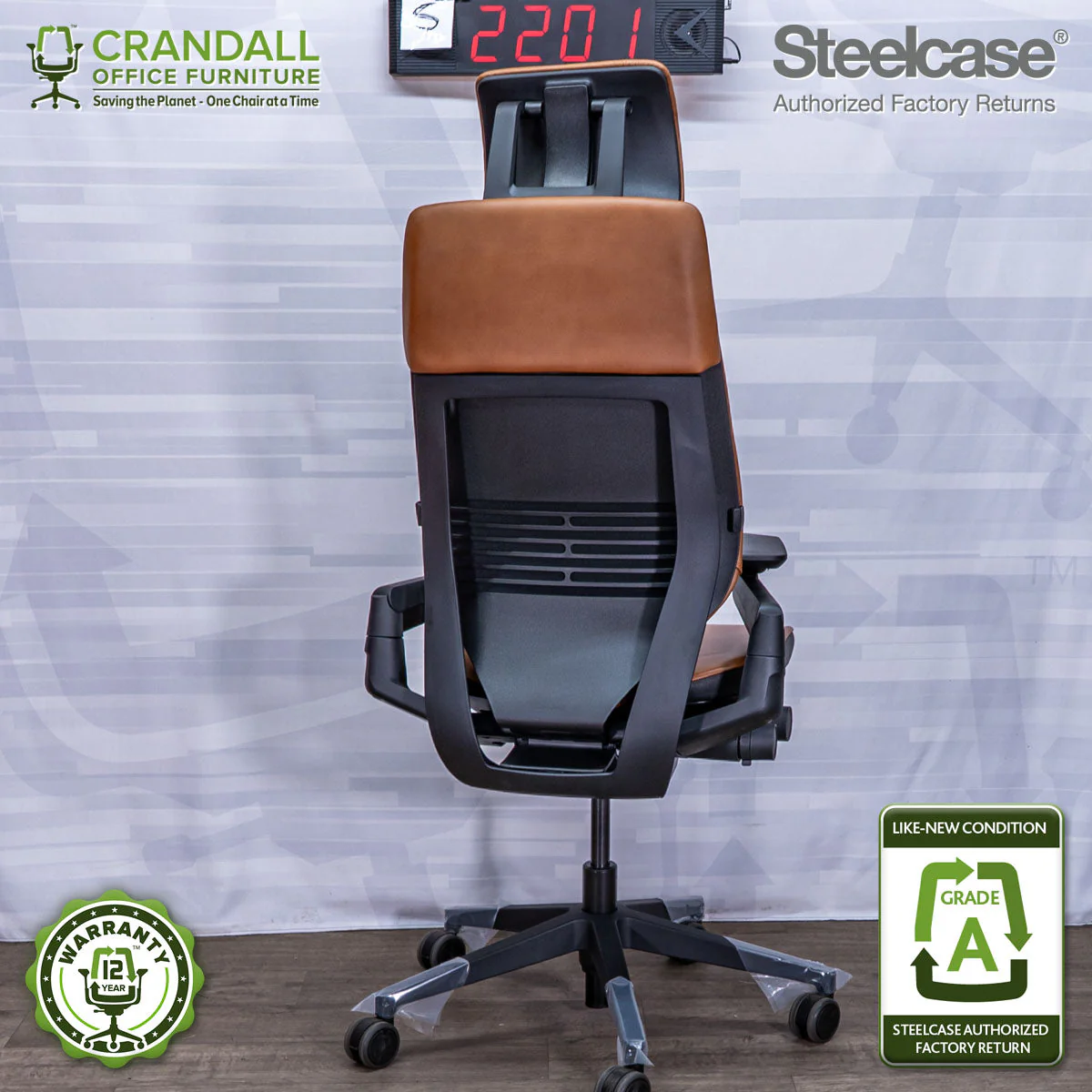S-2201 - Steelcase Gesture with Headrest - Grade A - Image 2