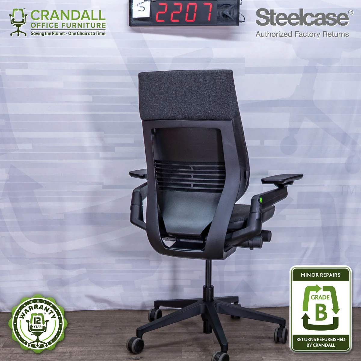 S-2207 - Steelcase Gesture - Grade B - Image 2