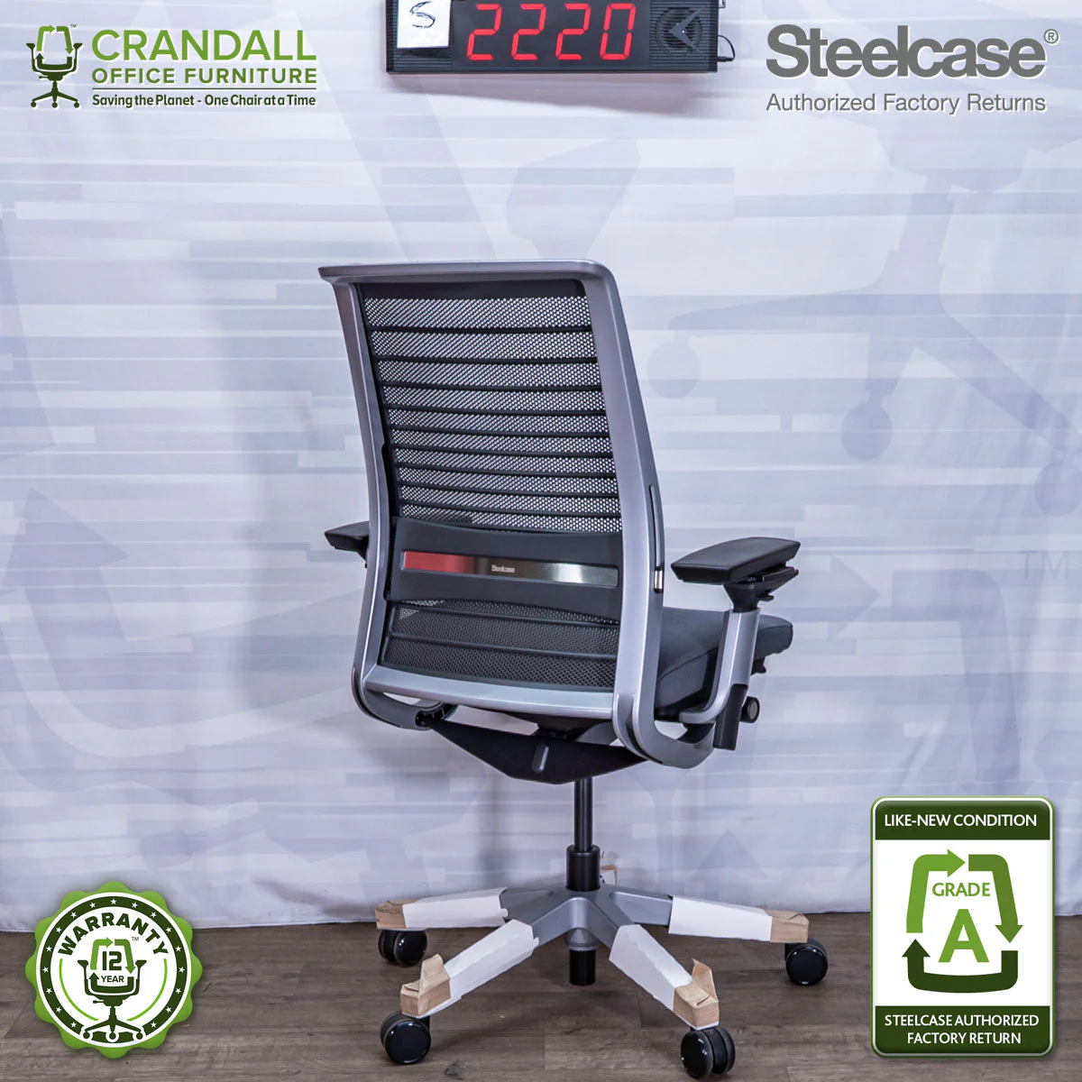 S-2220 - Steelcase V2 Think - Grade A - Image 2