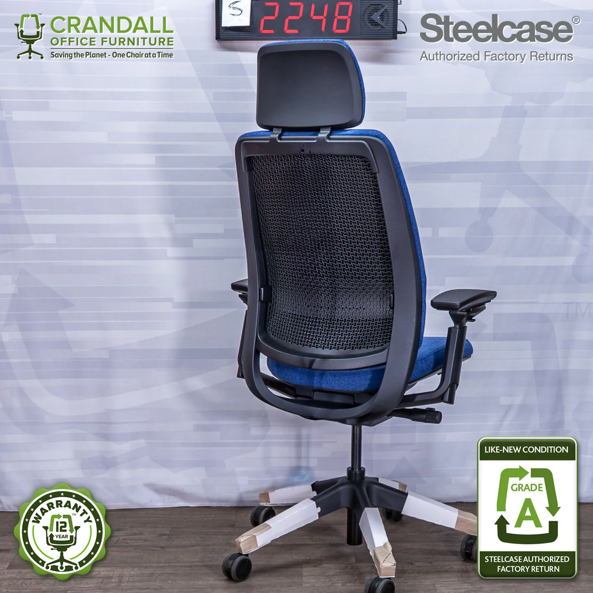 S-2248 - Steelcase Series 2 with Headrest - Grade A - Image 2