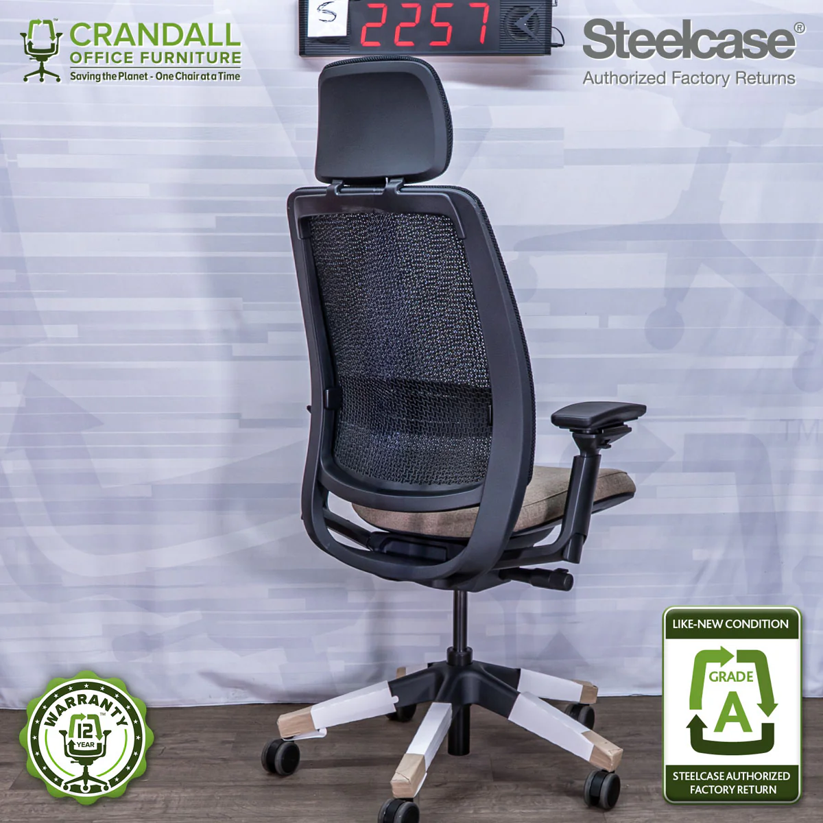 S-2257 - Steelcase Series 2 with Headrest - Grade A - Image 2