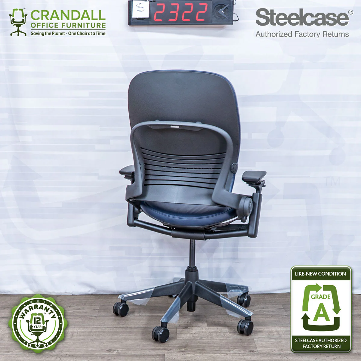 S-2322 - Steelcase V2 Leap - Grade A - Image 2