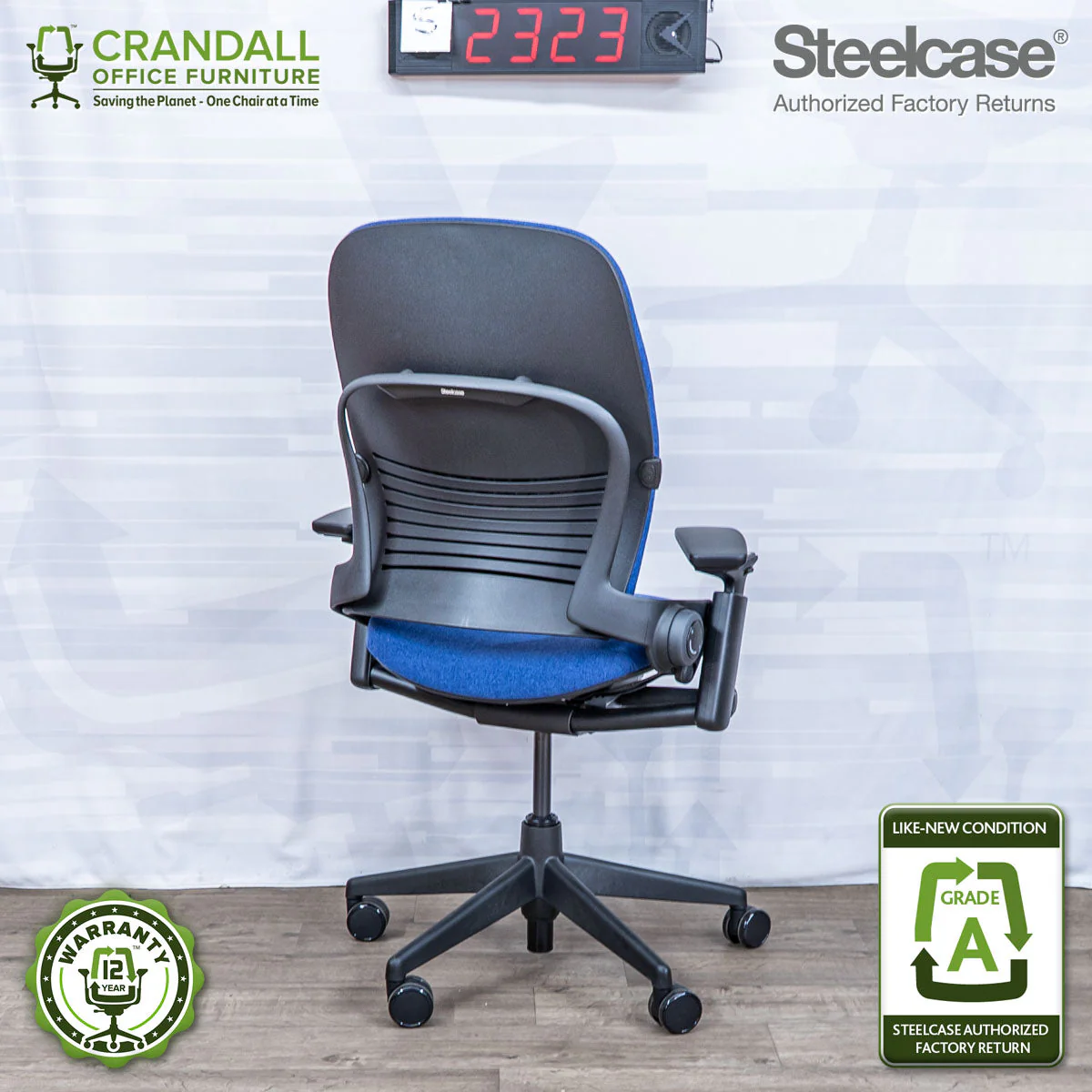 S-2323 - Steelcase V2 Leap - Grade A - Image 2