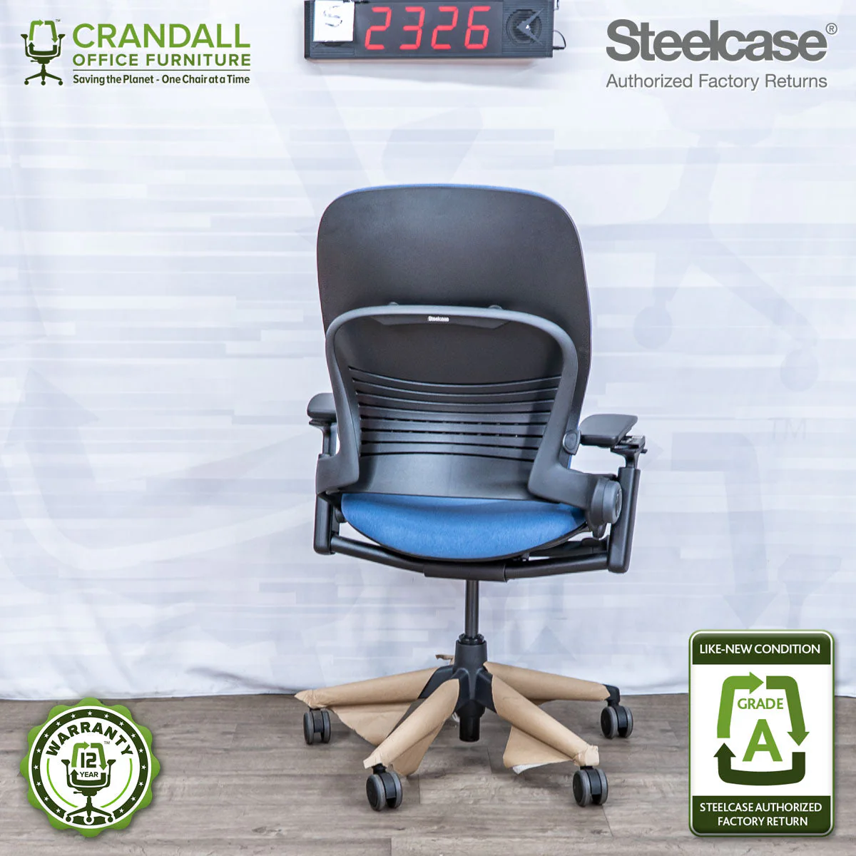 S-2326 - Steelcase V2 Leap - Grade A - Image 2