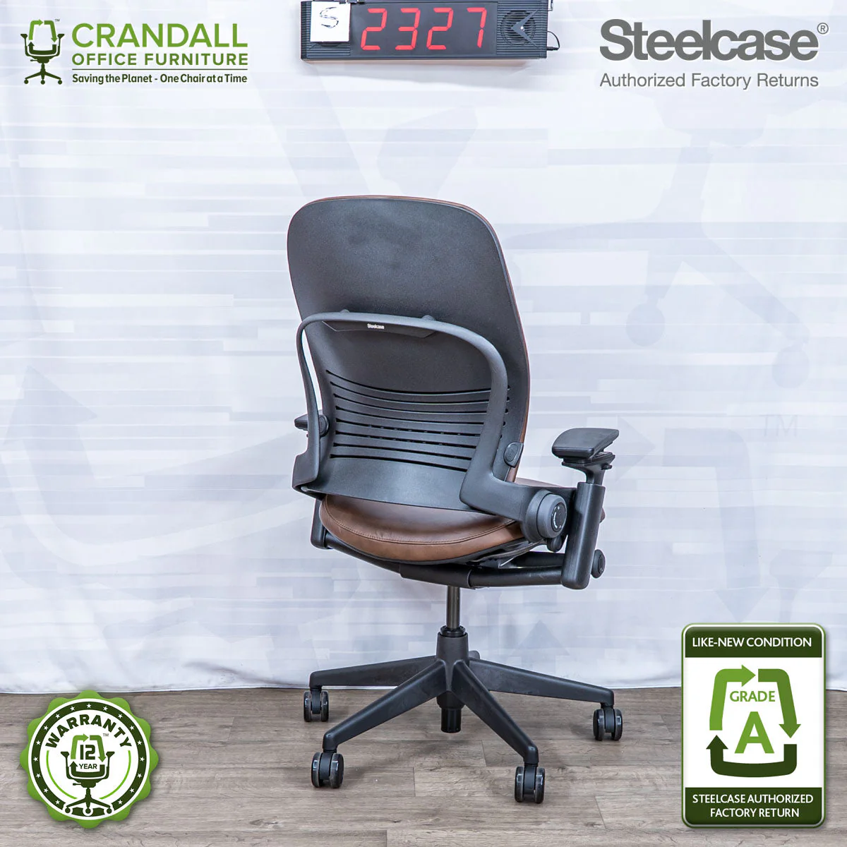 S-2327 - Steelcase V2 Leap - Grade A - Image 2