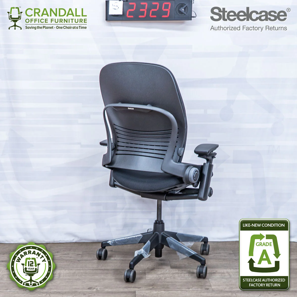 S-2329 - Steelcase V2 Leap - Grade A - Image 2
