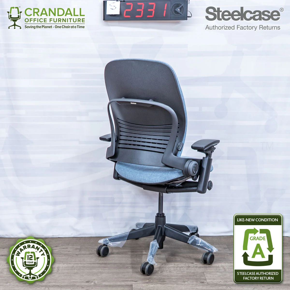 S-2331 - Steelcase V2 Leap - Grade A - Image 2