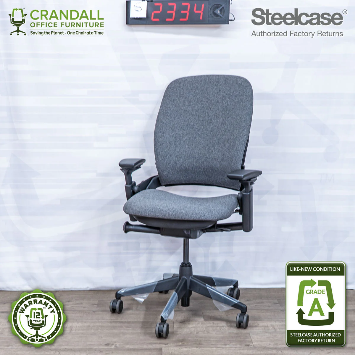 S-2334 - Steelcase V2 Leap - Grade A
