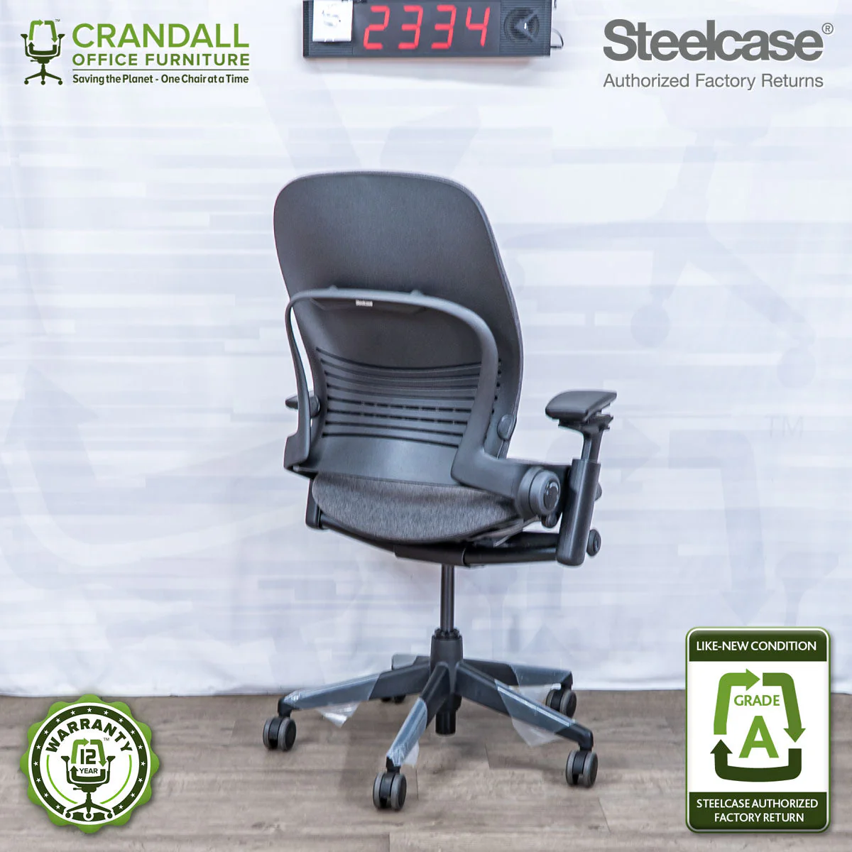 S-2334 - Steelcase V2 Leap - Grade A - Image 2