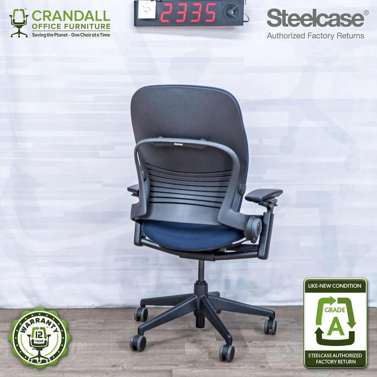 S-2335 - Steelcase V2 Leap - Grade A - Image 2