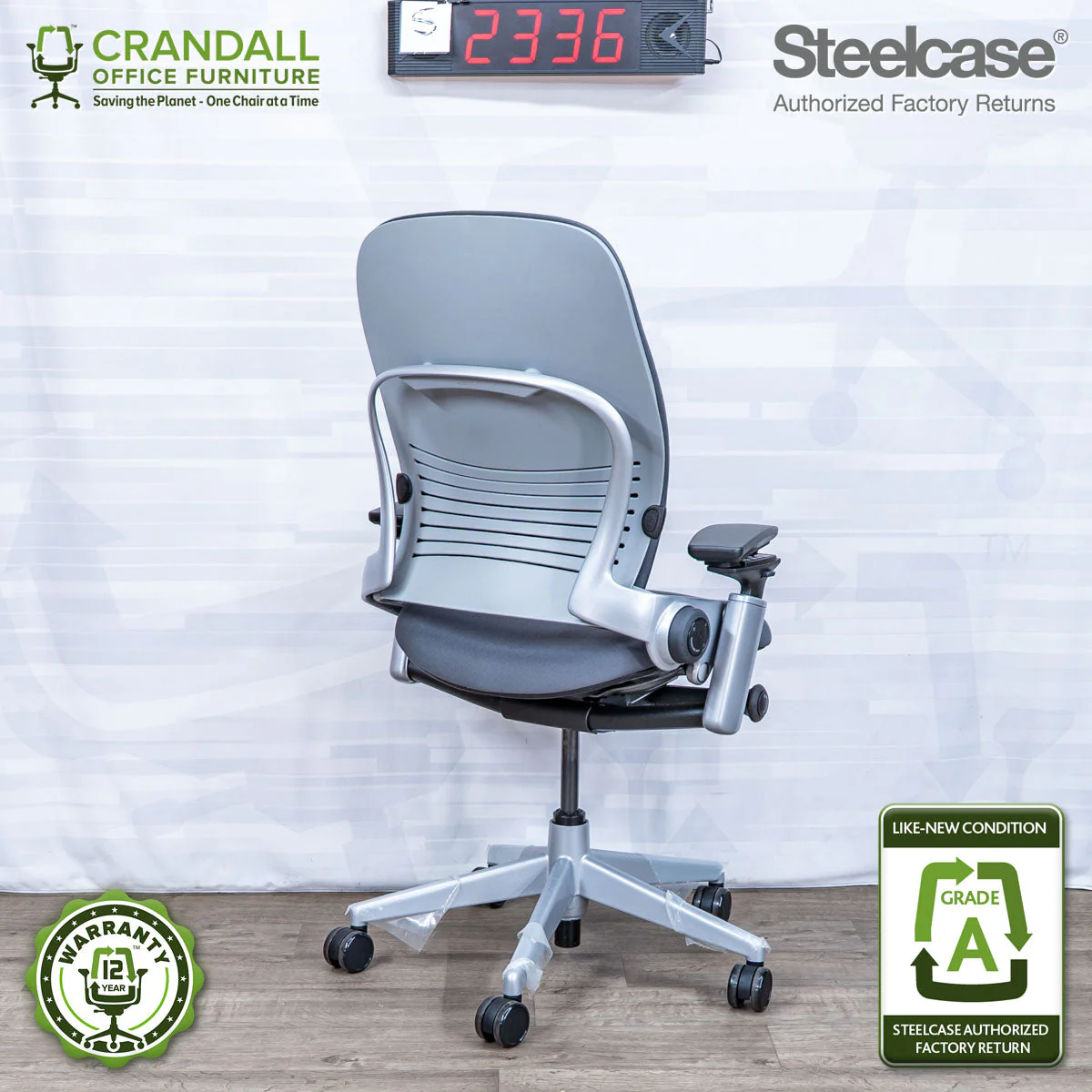 S-2336 - Steelcase V2 Leap - Grade A - Image 2