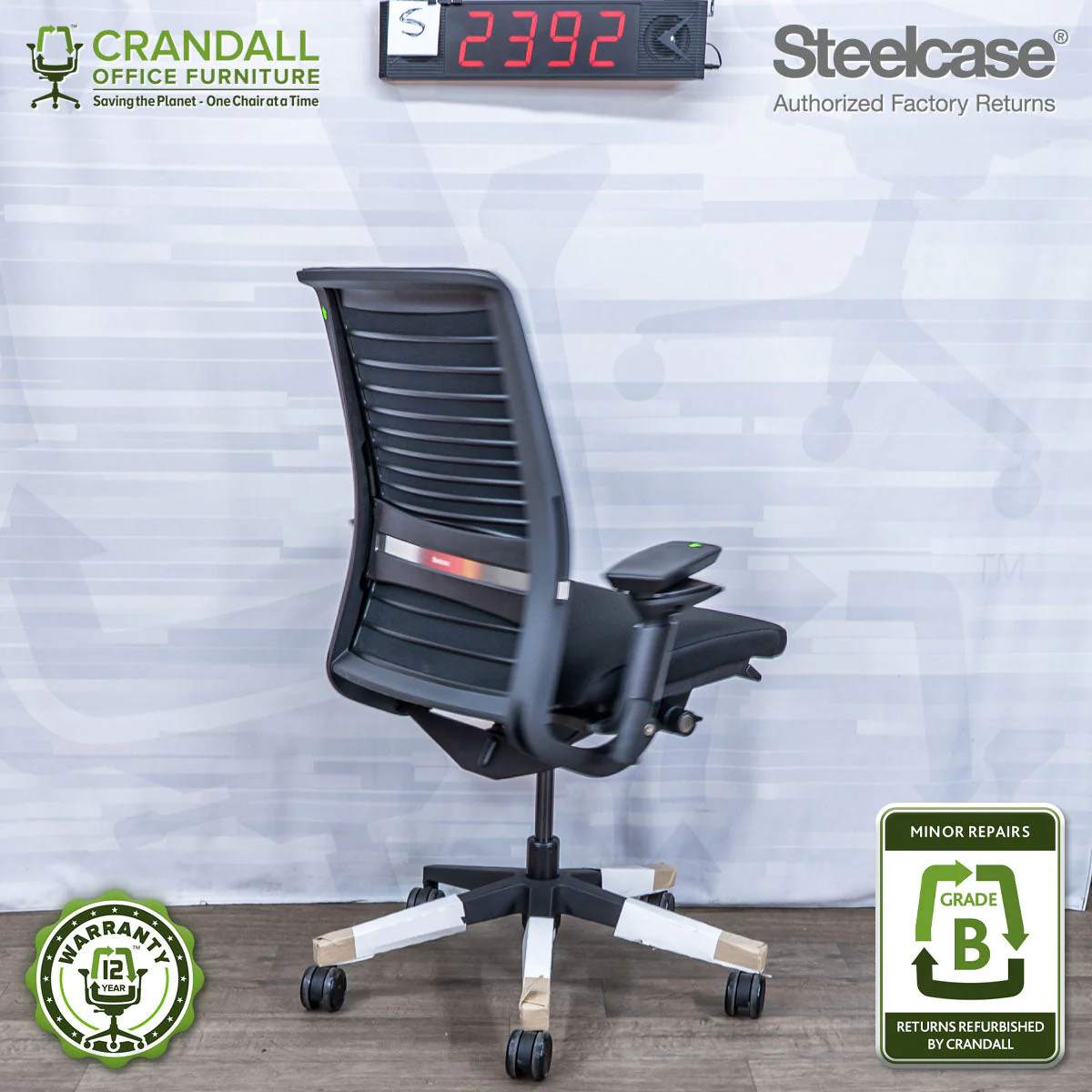 S-2392 - Steelcase V2 Think - Grade B - Image 2