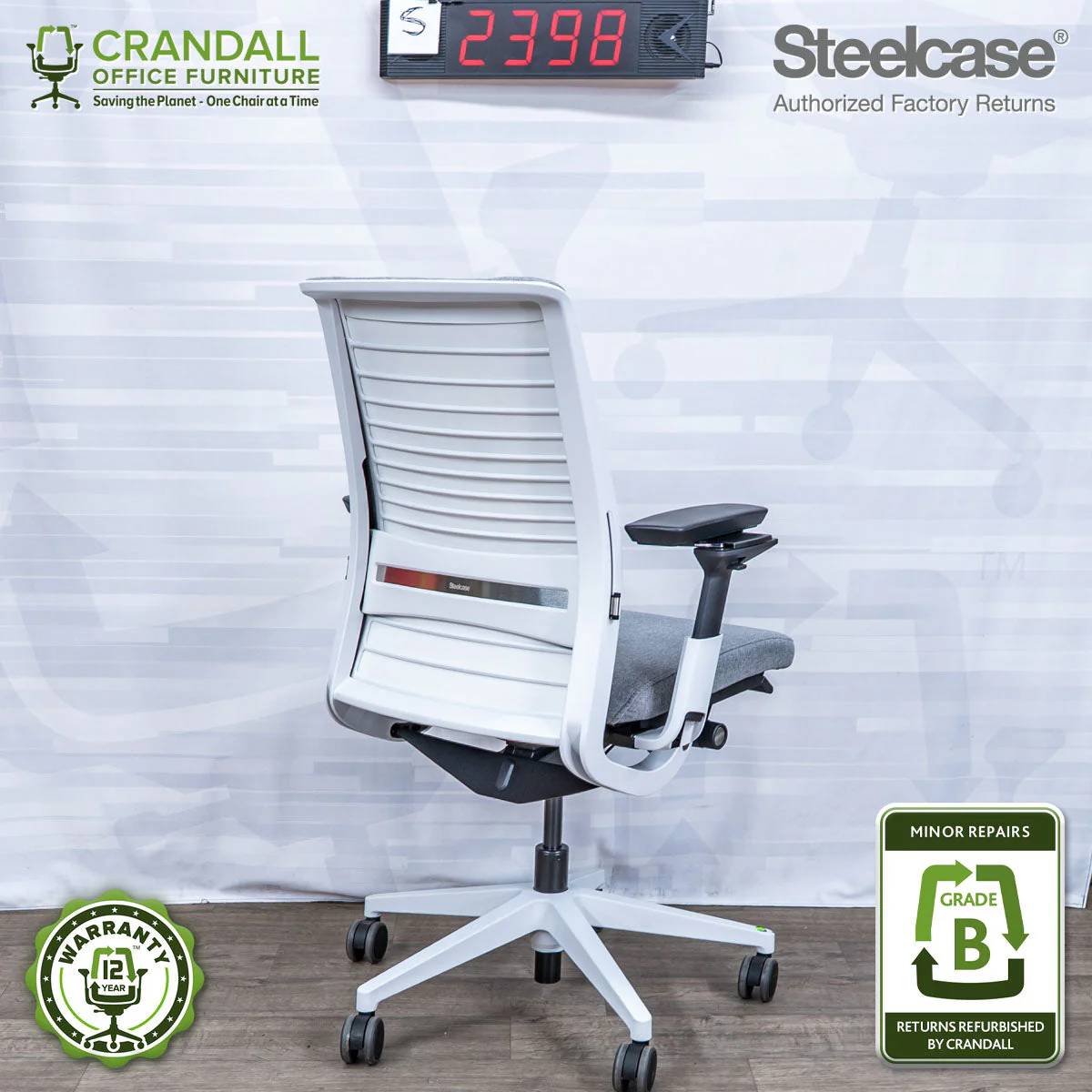 S-2398 - Steelcase V2 Think - Grade B - Image 2
