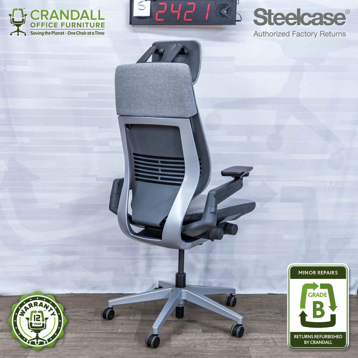 S-2421 - Steelcase Gesture - Grade B - Image 2