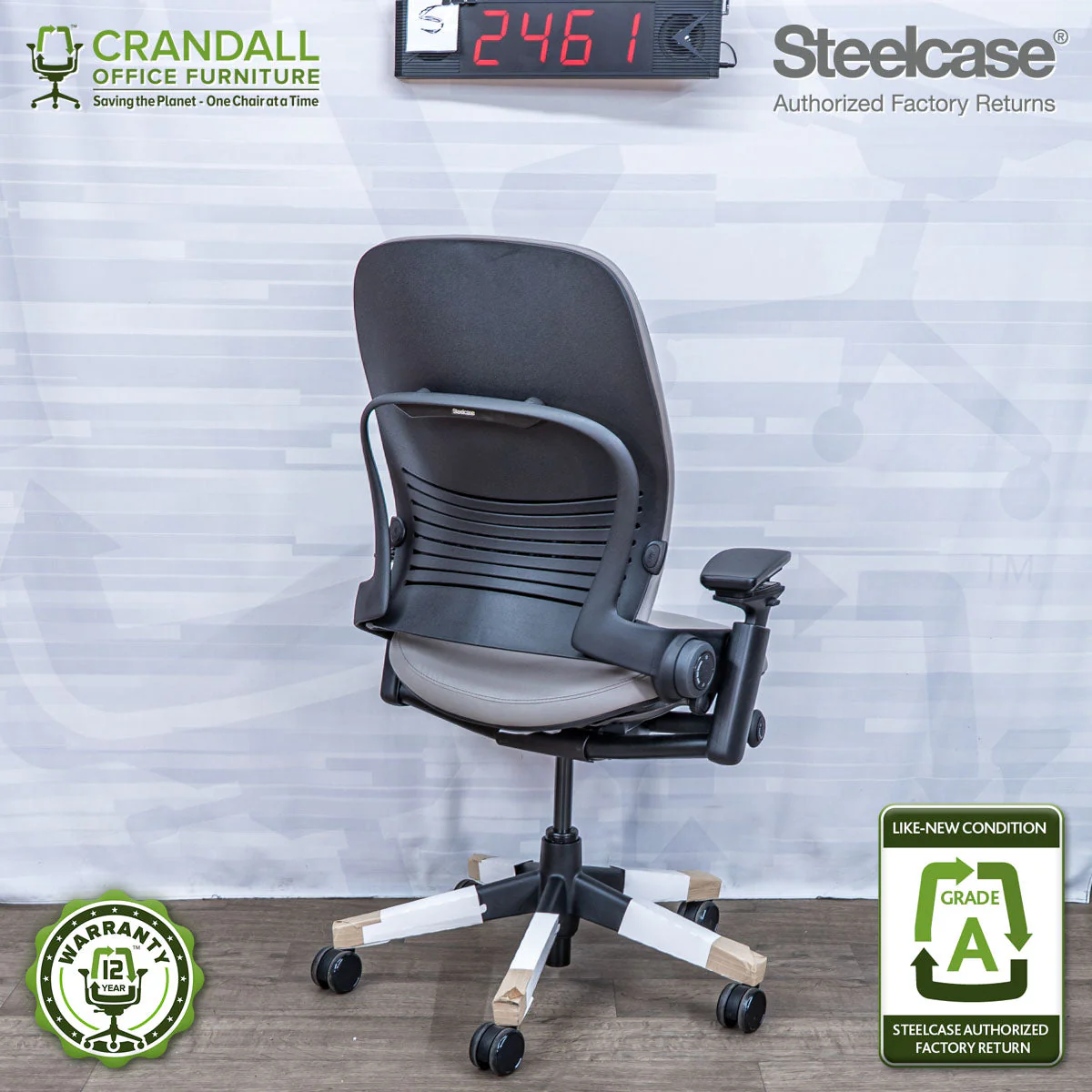 S-2461 - Steelcase V2 Leap - Grade A - Image 2