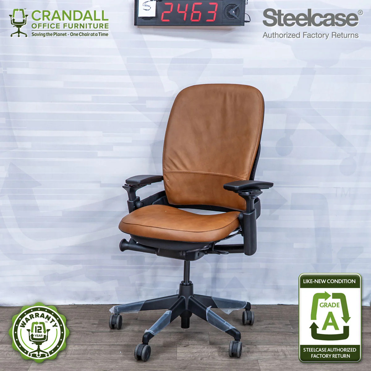 S-2463 - Steelcase V2 Leap - Grade A
