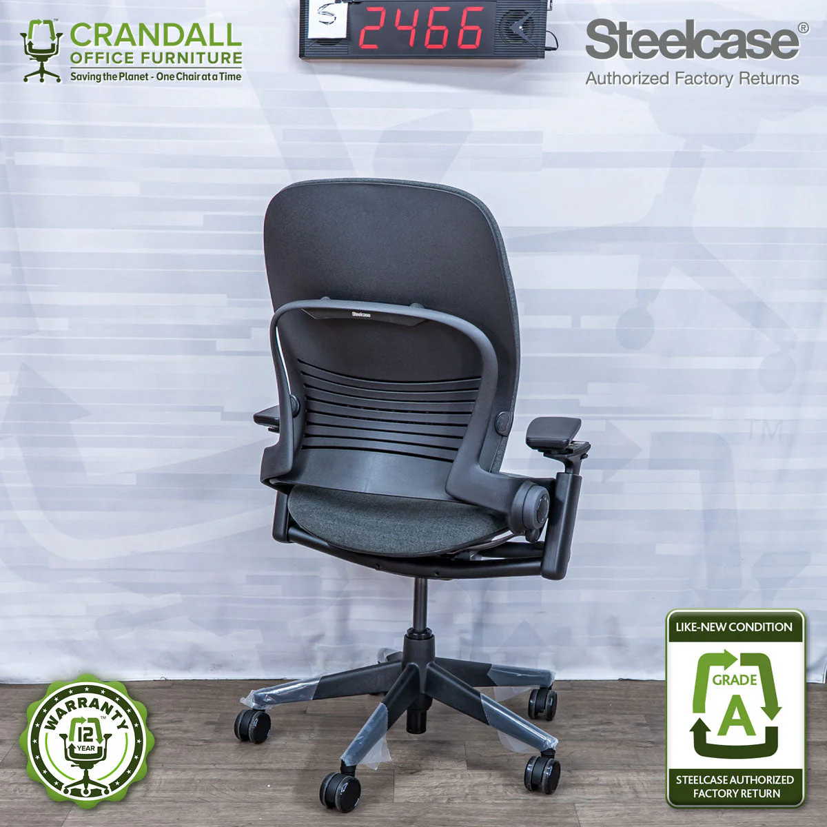 S-2466 - Steelcase V2 Leap - Grade A - Image 2