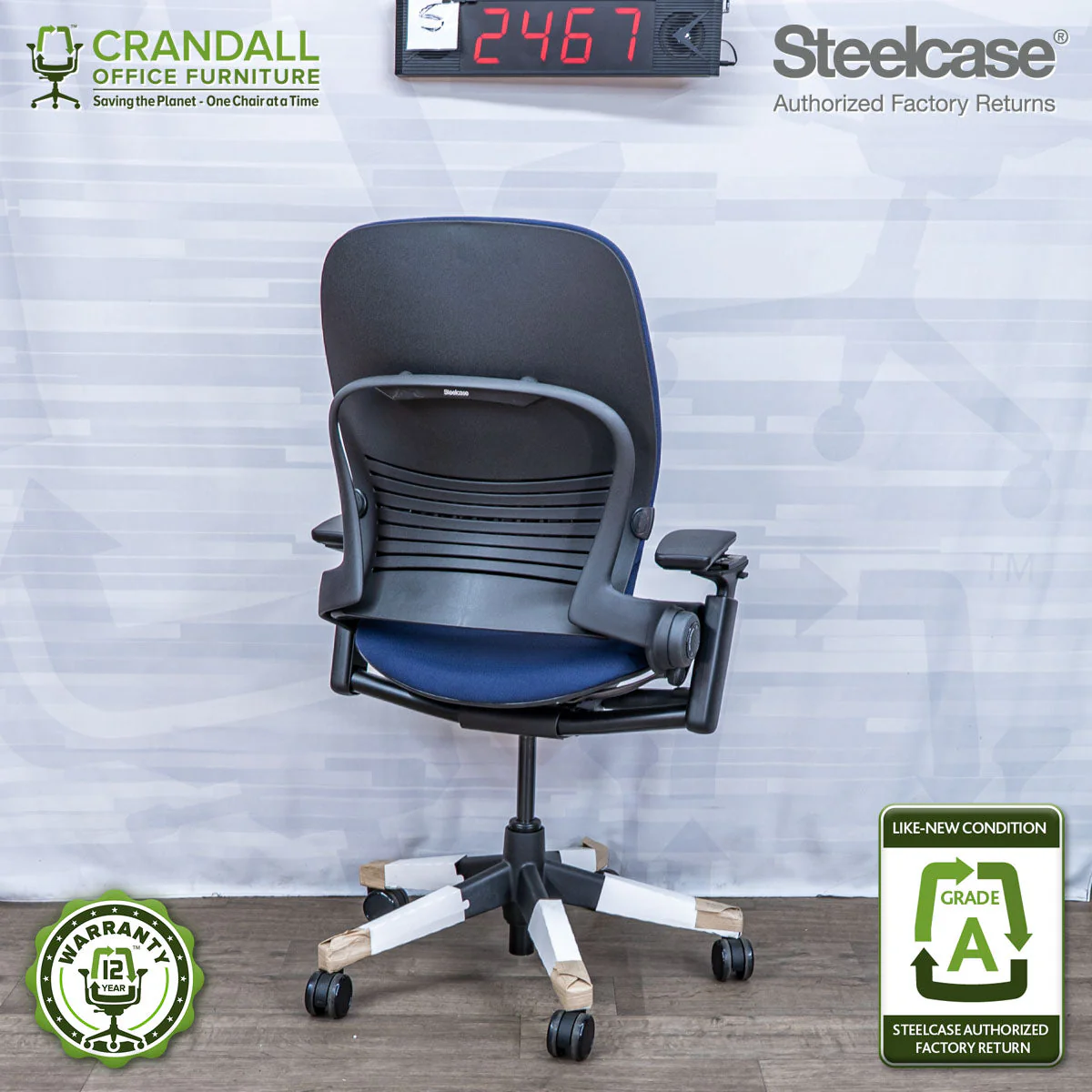 S-2467 - Steelcase V2 Leap - Grade A - Image 2