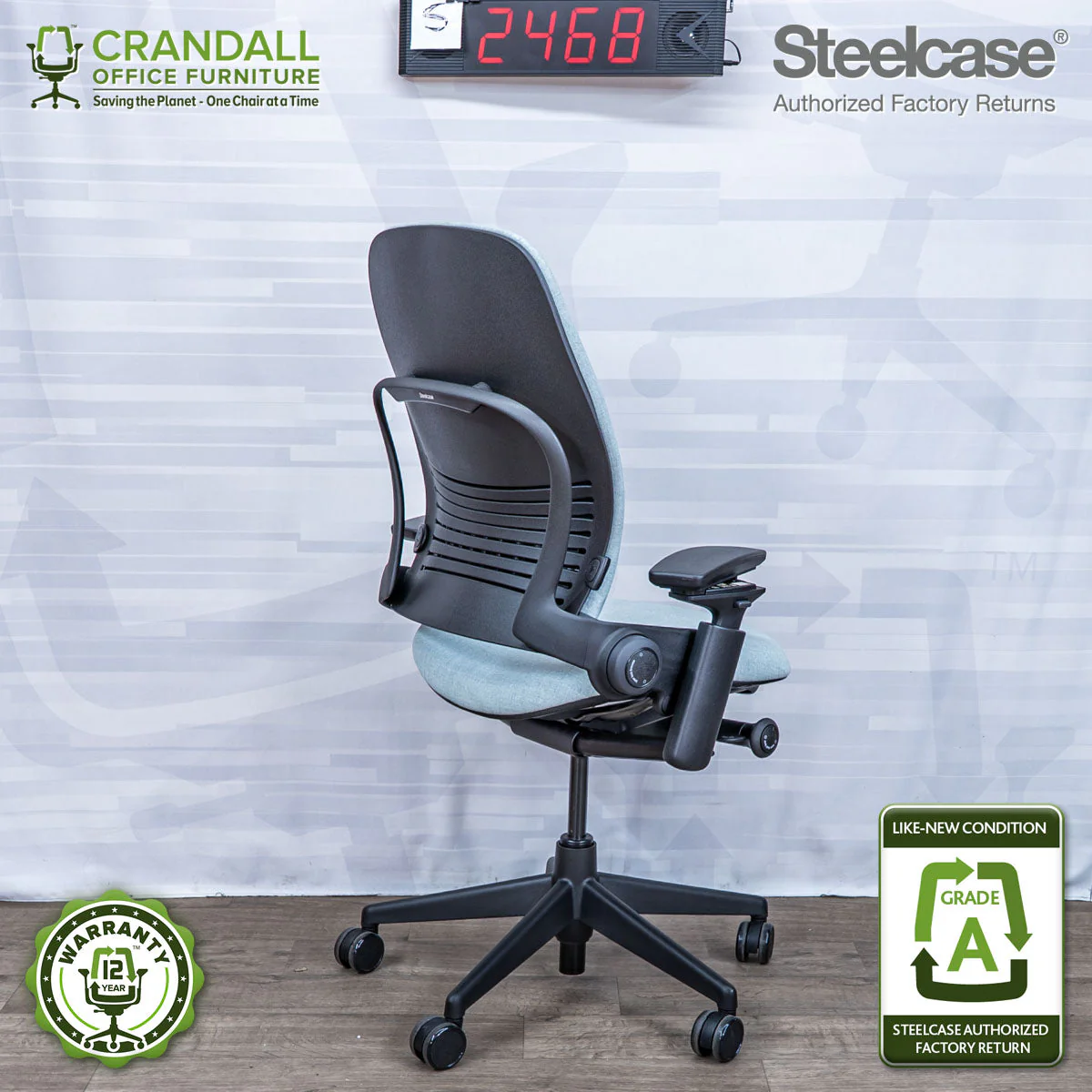 S-2468 - Steelcase V2 Leap - Grade A - Image 2