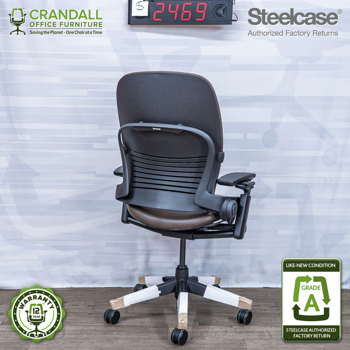 S-2469 - Steelcase V2 Leap - Grade A - Image 2