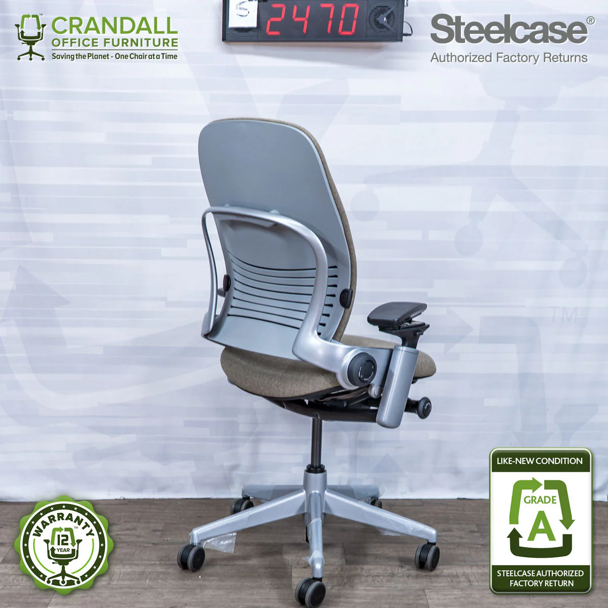 S-2470 - Steelcase V2 Leap - Grade A - Image 2