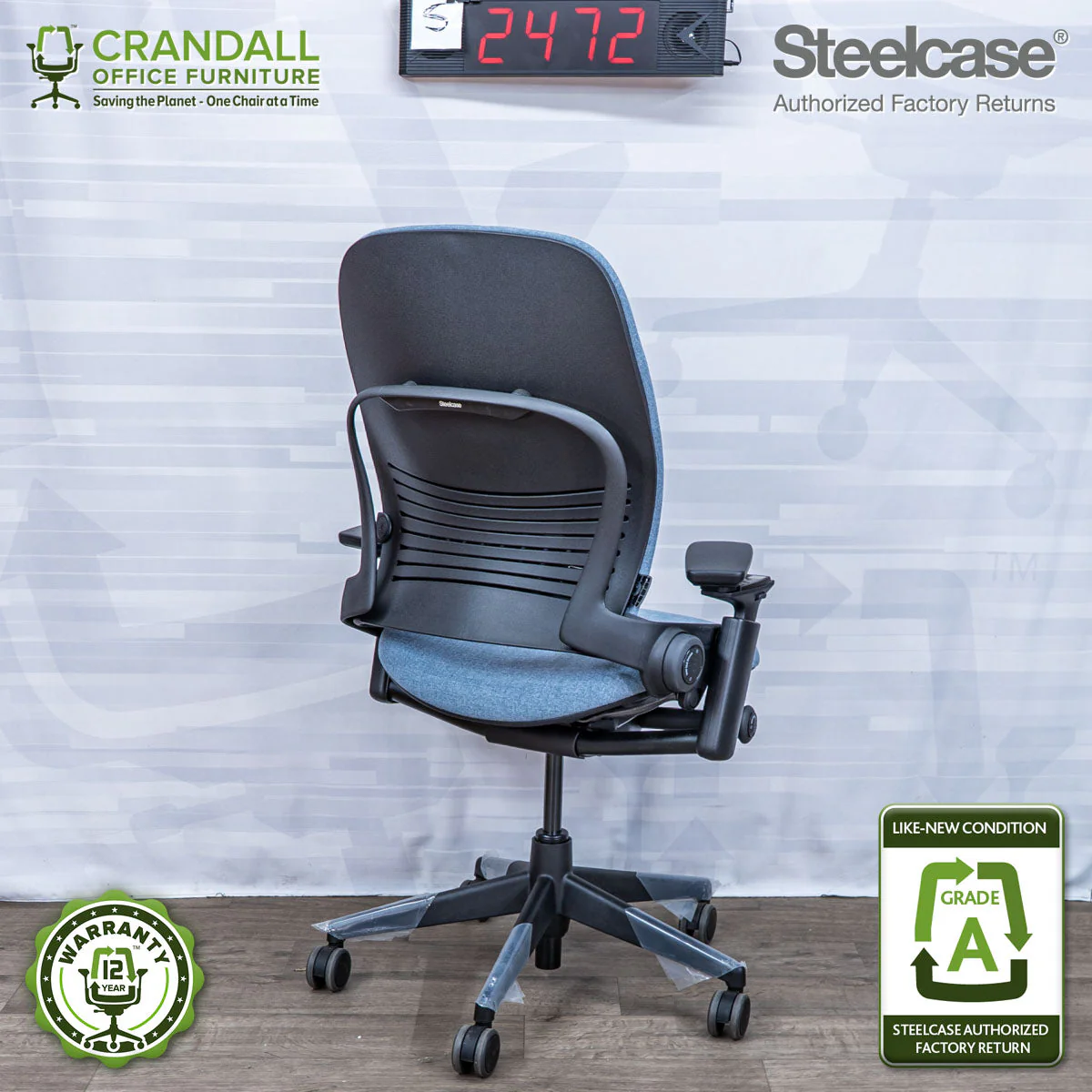 S-2472 - Steelcase V2 Leap - Grade A - Image 2