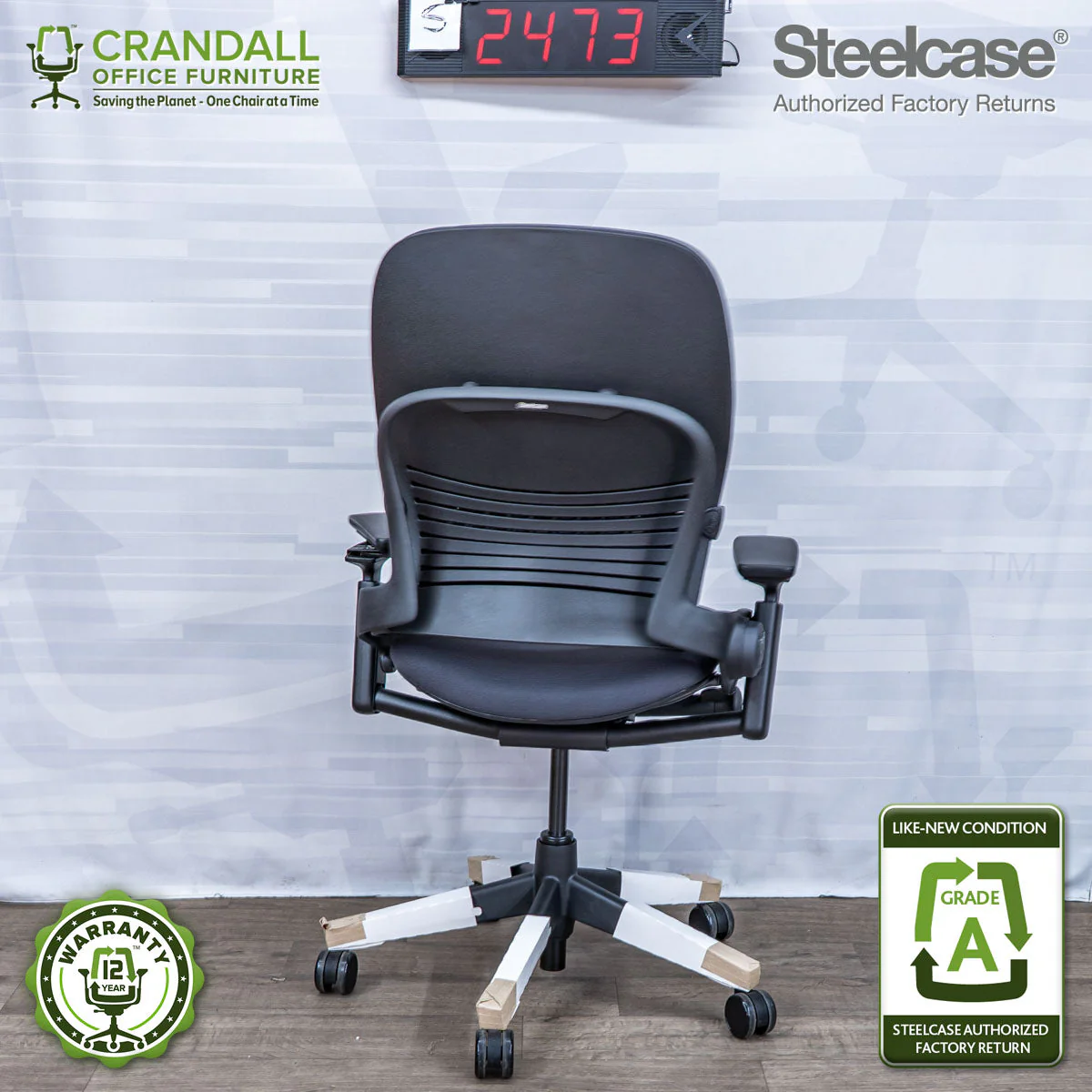 S-2473 - Steelcase V2 Leap - Grade A - Image 2
