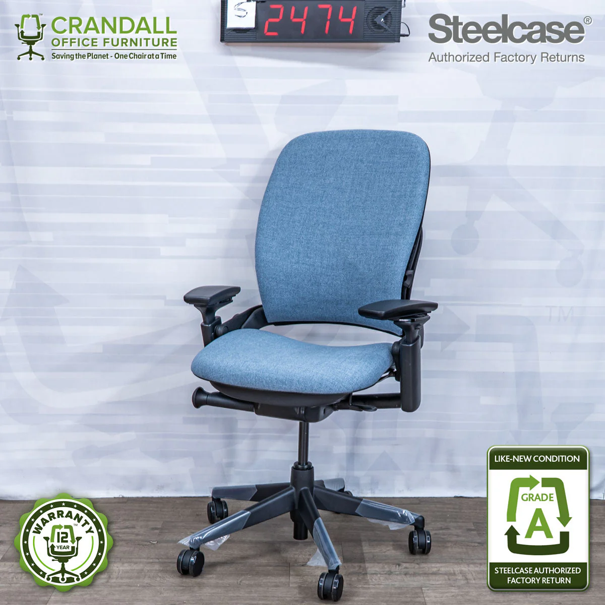 S-2474 - Steelcase V2 Leap - Grade A