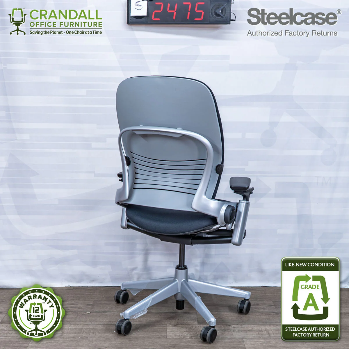 S-2475 - Steelcase V2 Leap - Grade A - Image 2