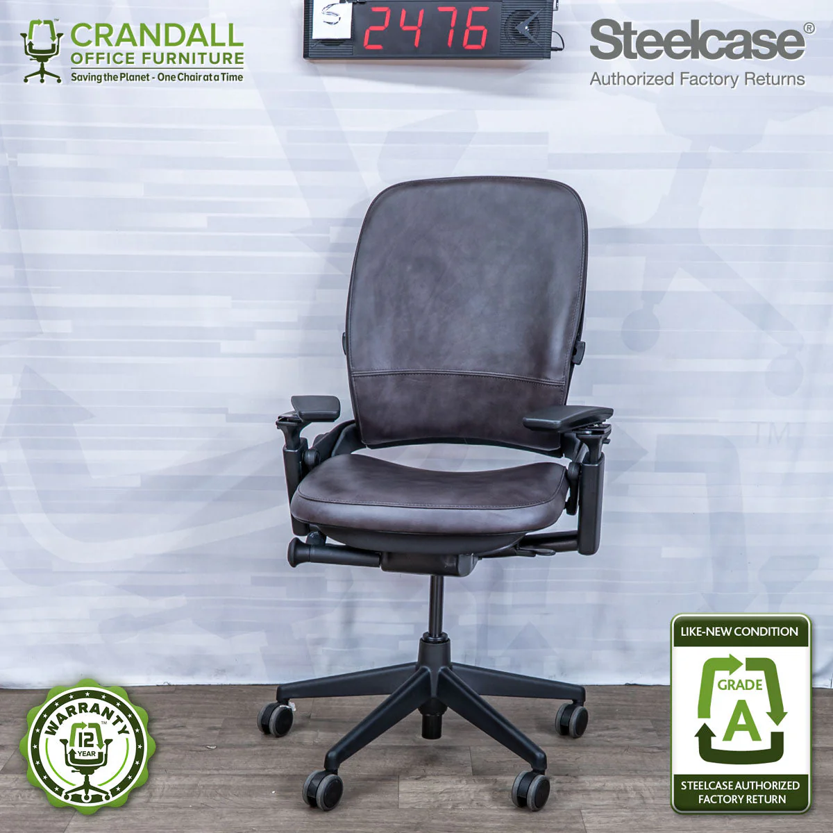 S-2476 - Steelcase V2 Leap - Grade A