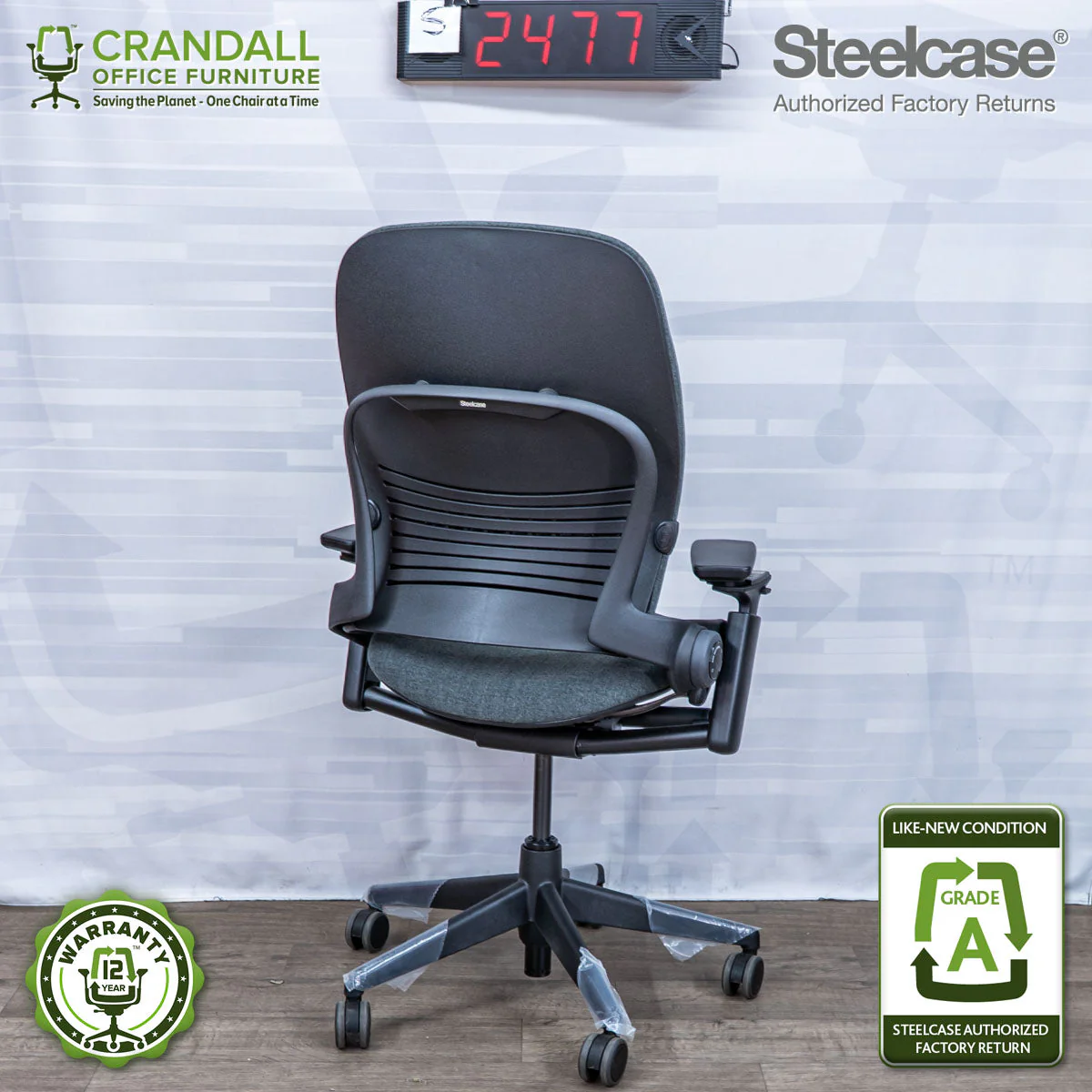 S-2477 - Steelcase V2 Leap - Grade A - Image 2