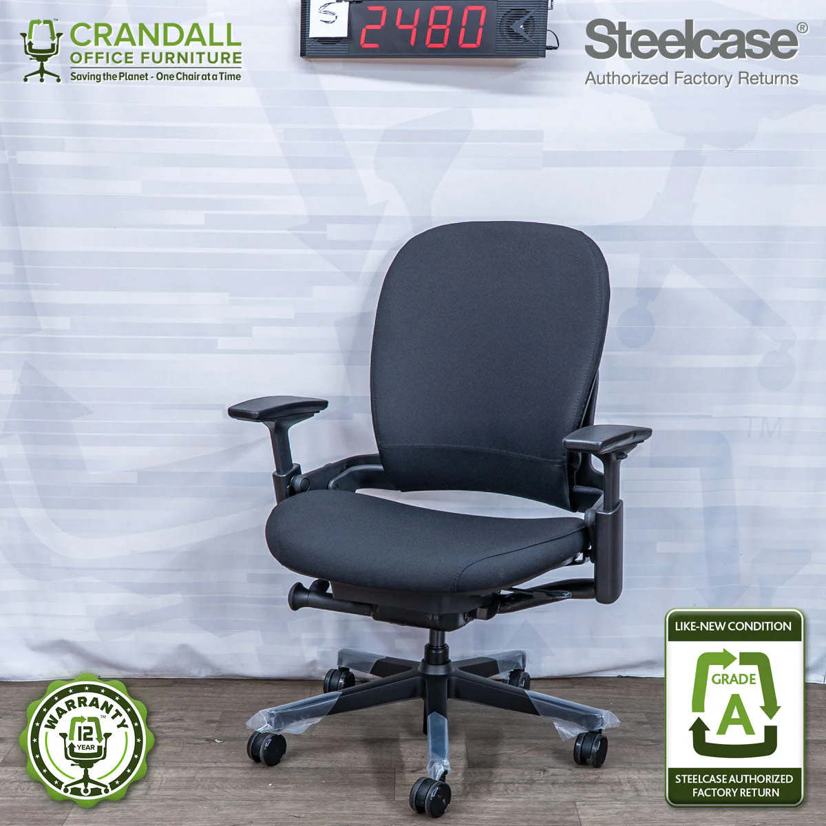 S-2480 - Steelcase V2 Leap Plus - Grade A