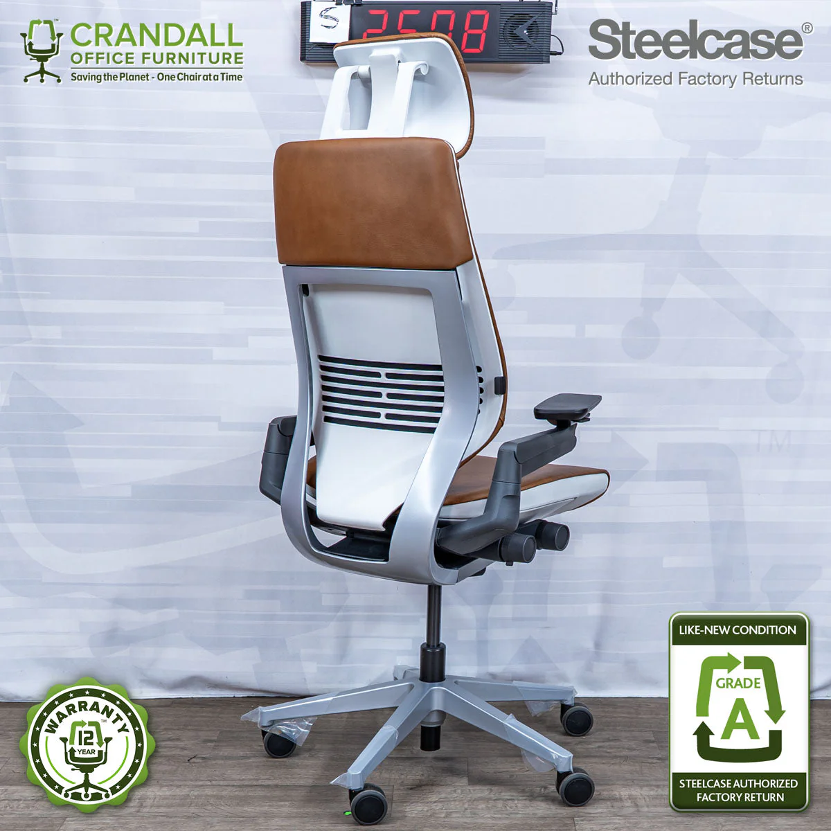 S-2508 - Steelcase Gesture with Headrest - Grade A - Image 2