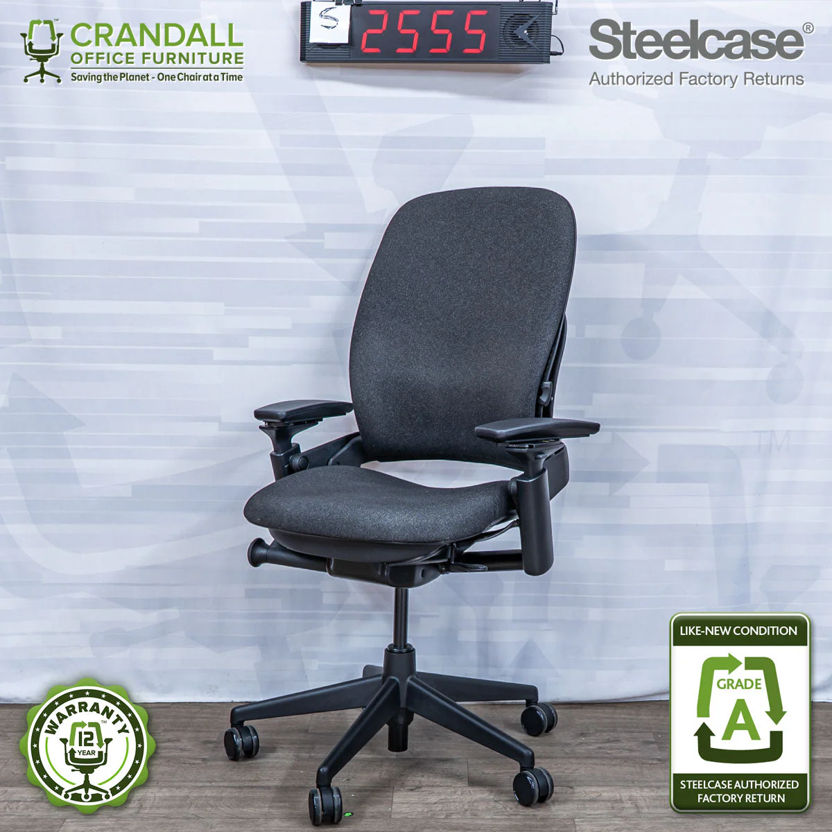 S-2555 - Steelcase V2 Leap - Grade A
