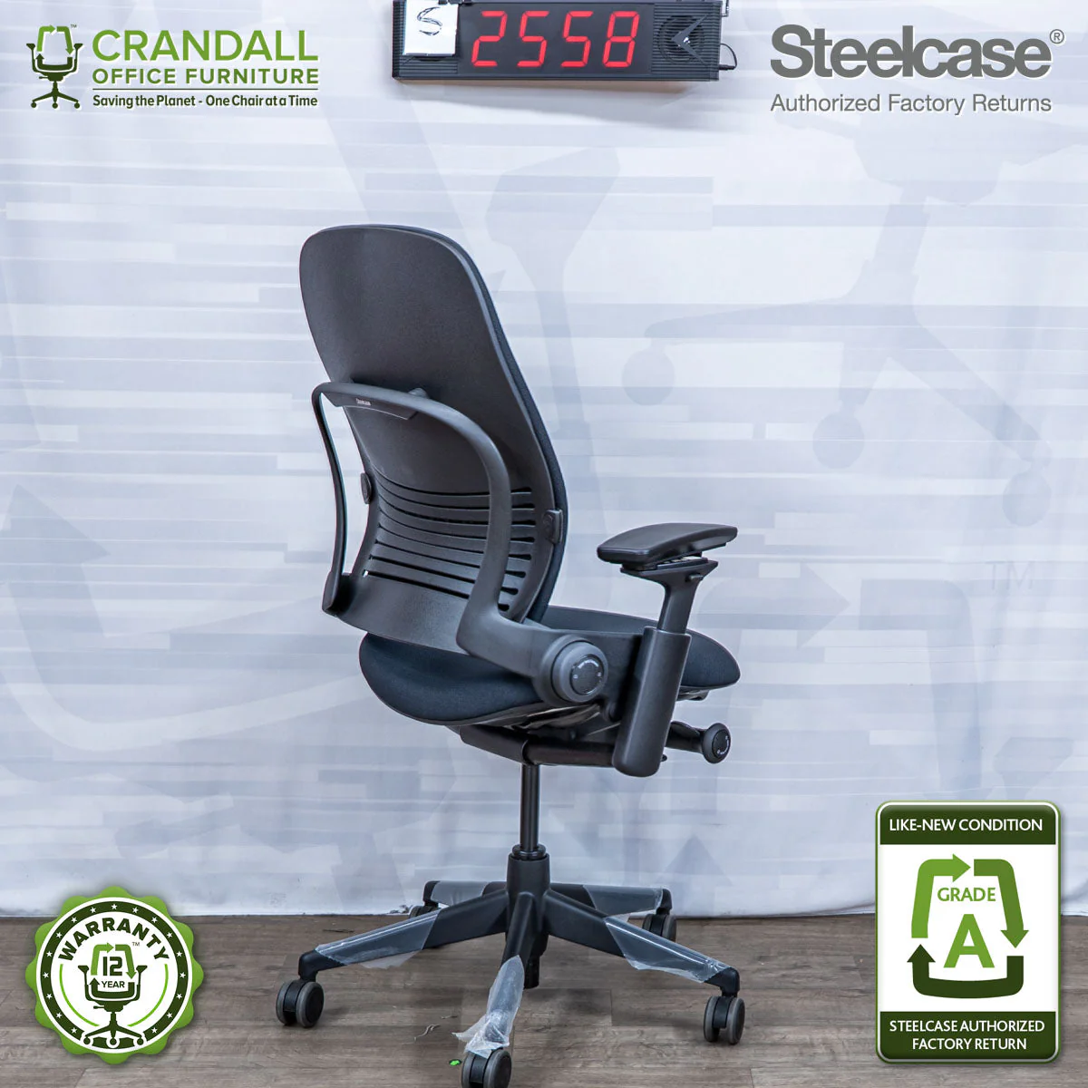 S-2558 - Steelcase V2 Leap - Grade A - Image 2