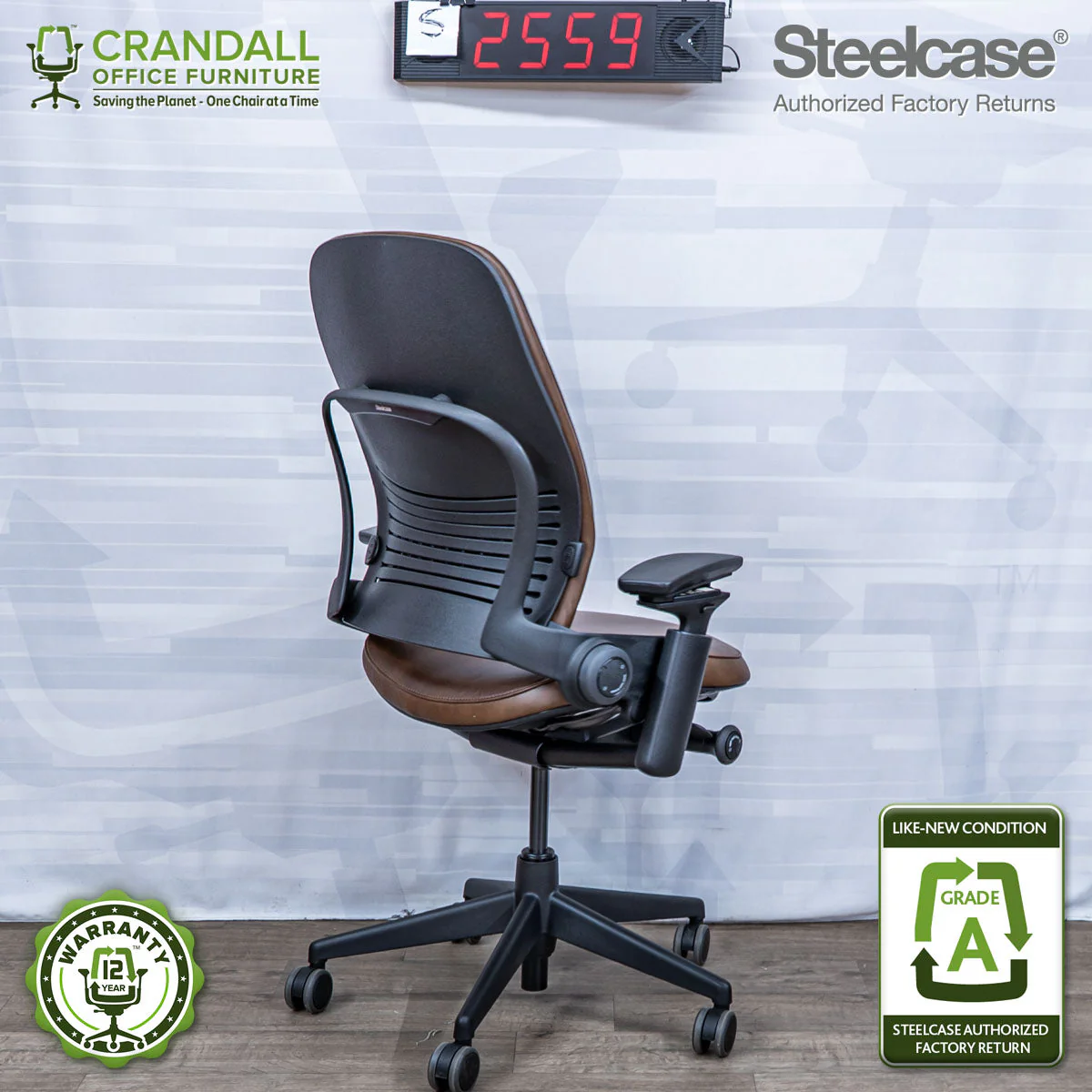 S-2559 - Steelcase V2 Leap - Grade A - Image 2