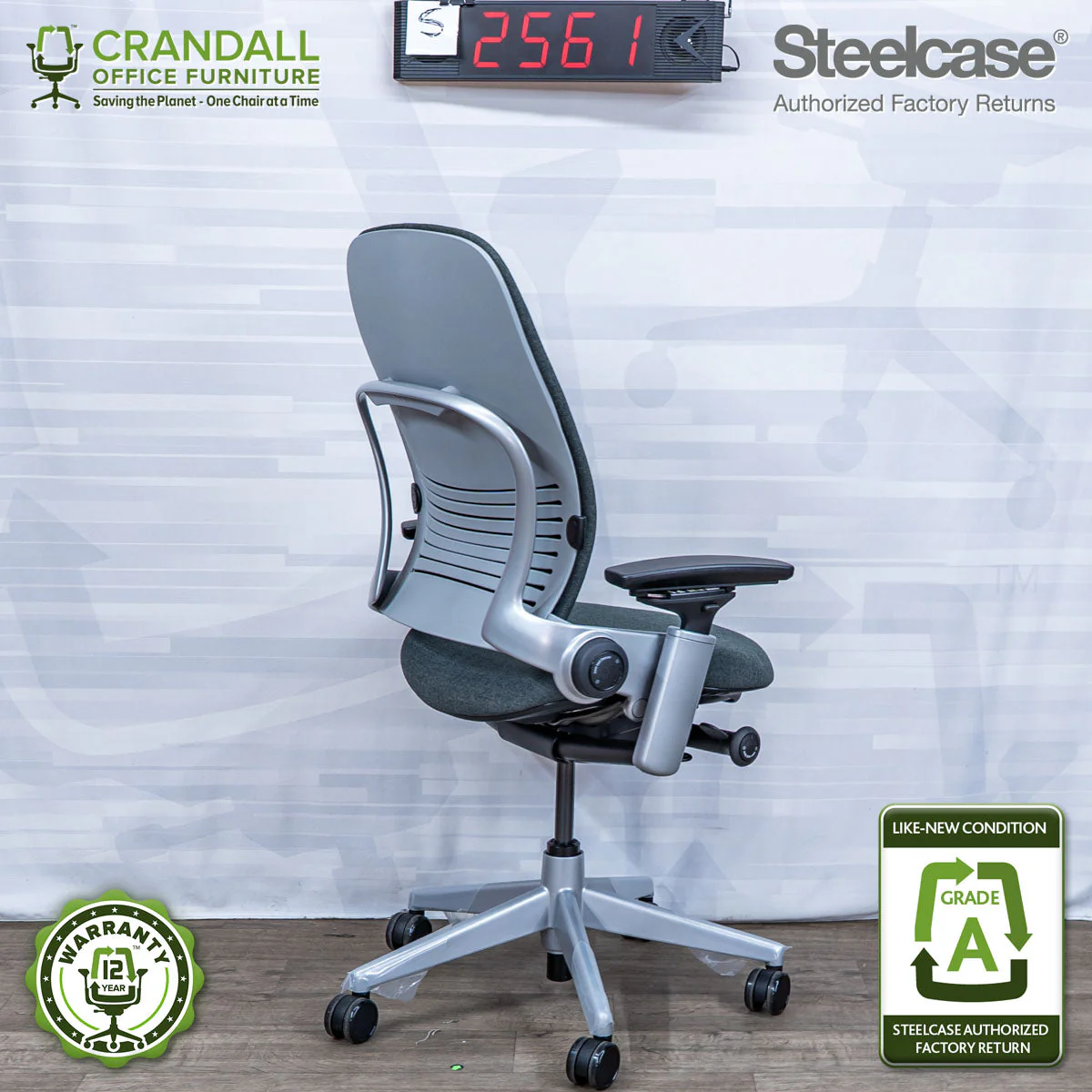 S-2561 - Steelcase V2 Leap - Grade A - Image 2