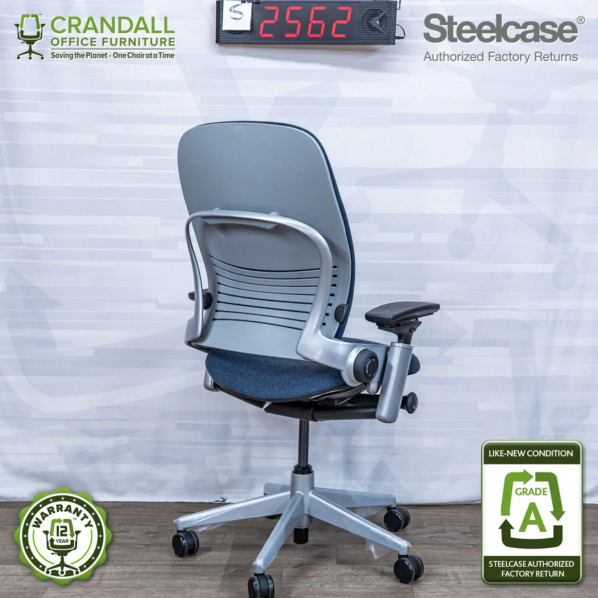 S-2562 - Steelcase V2 Leap - Grade A - Image 2