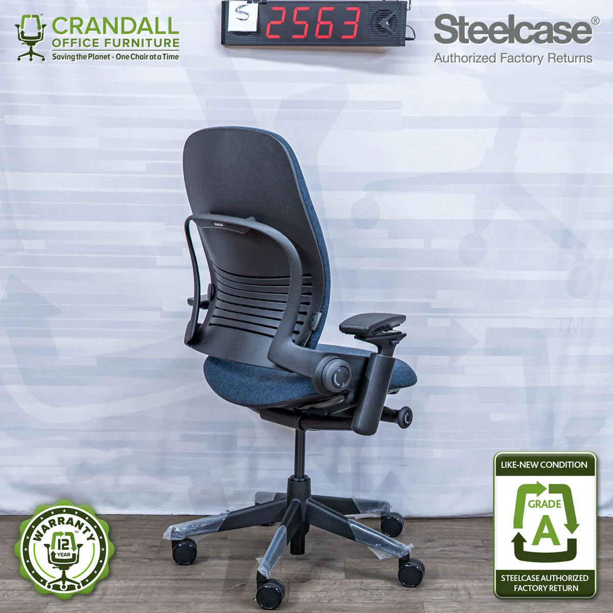 S-2563 - Steelcase V2 Leap - Grade A - Image 2