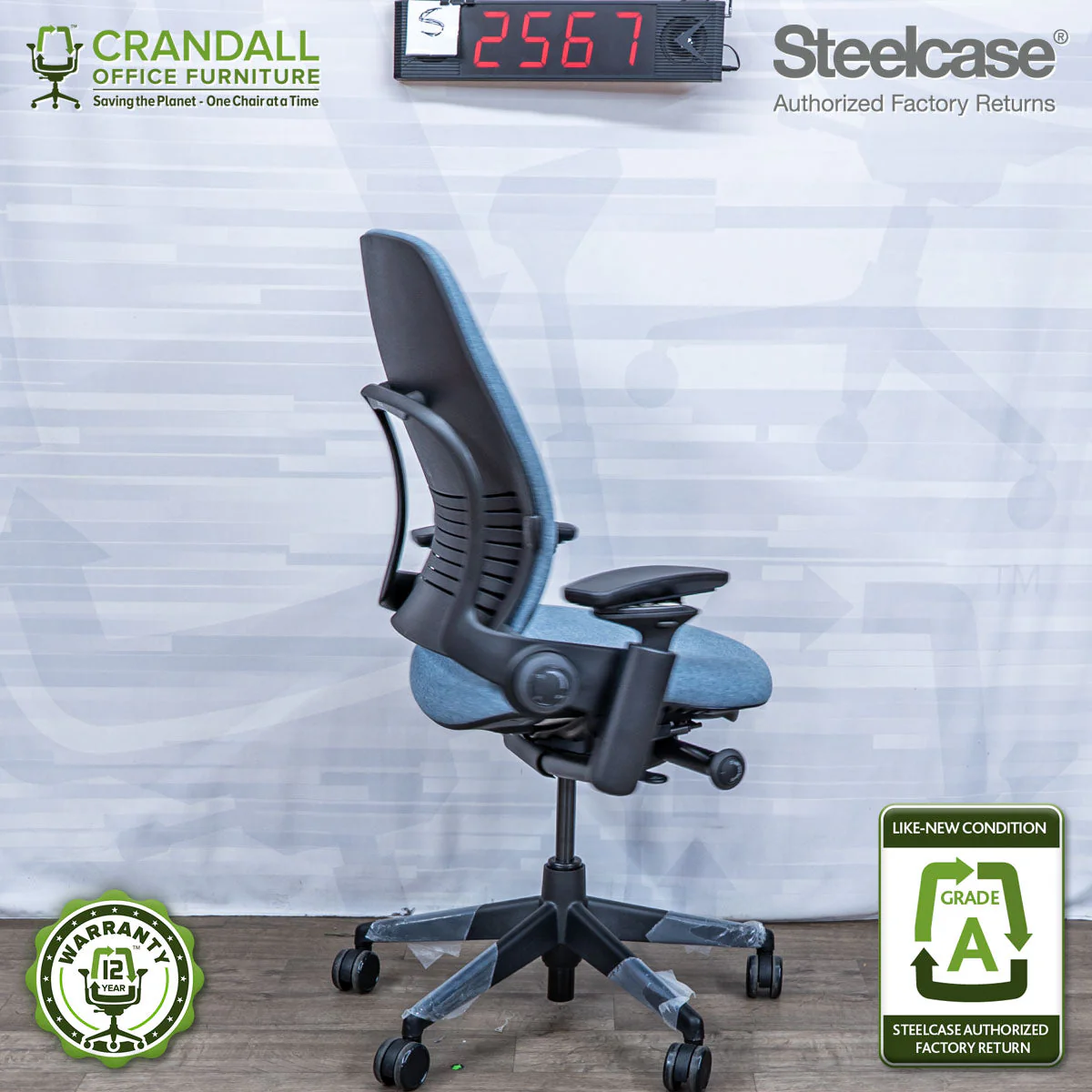 S-2567 - Steelcase V2 Leap - Grade A - Image 2