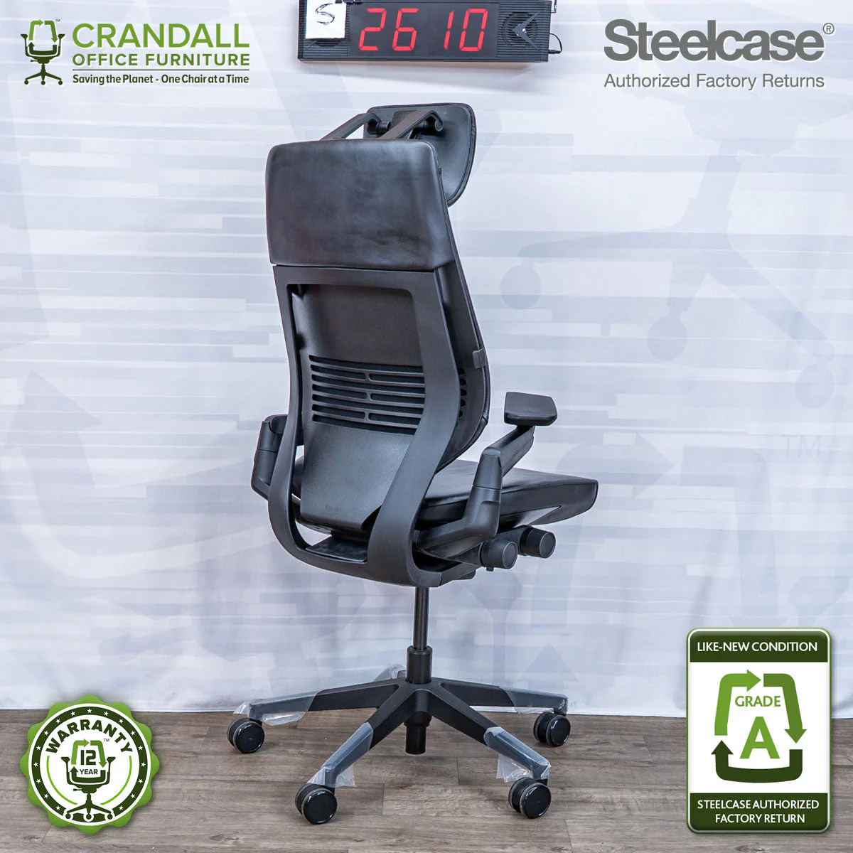 S-2610 - Steelcase Gesture with Headrest - Grade A - Image 2