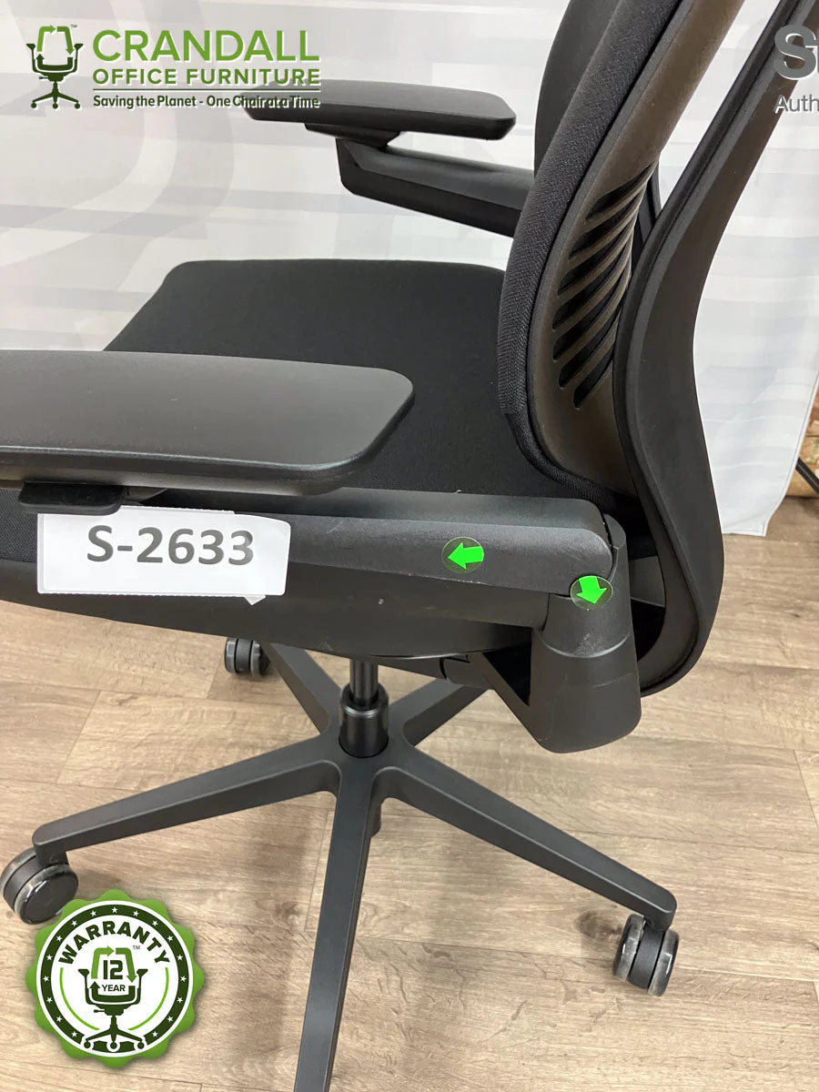 S-2633 - Steelcase Gesture with Headrest - Grade B - Image 3