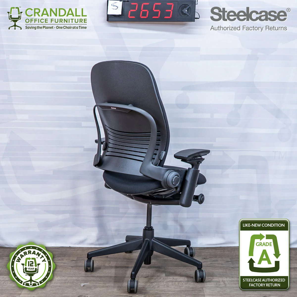 S-2653 - Steelcase V2 Leap - Grade A - Image 2