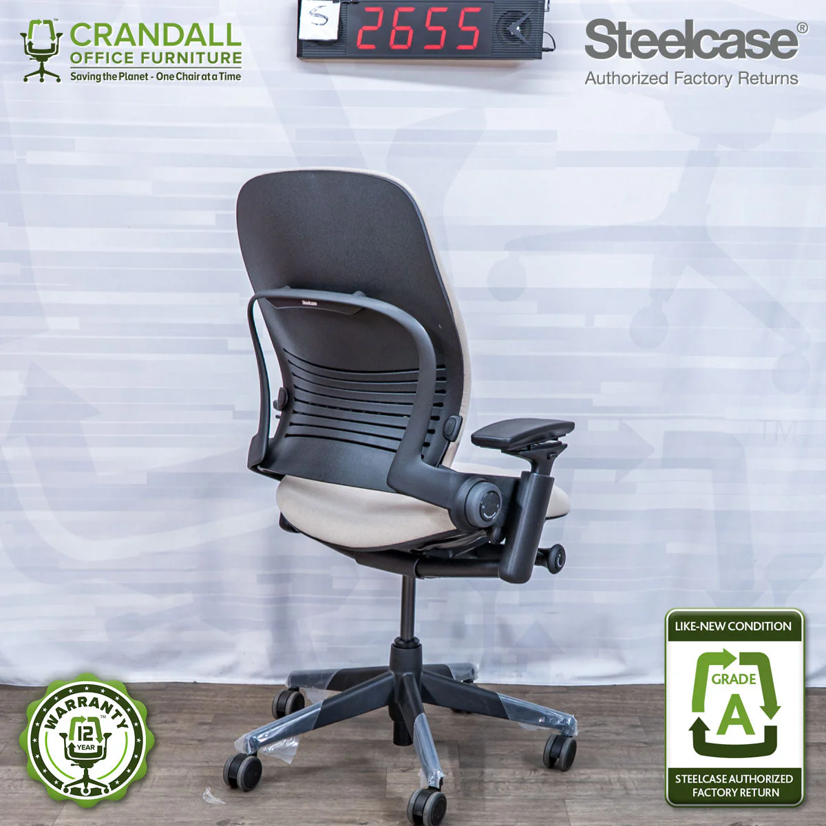S-2655 - Steelcase V2 Leap - Grade A - Image 2