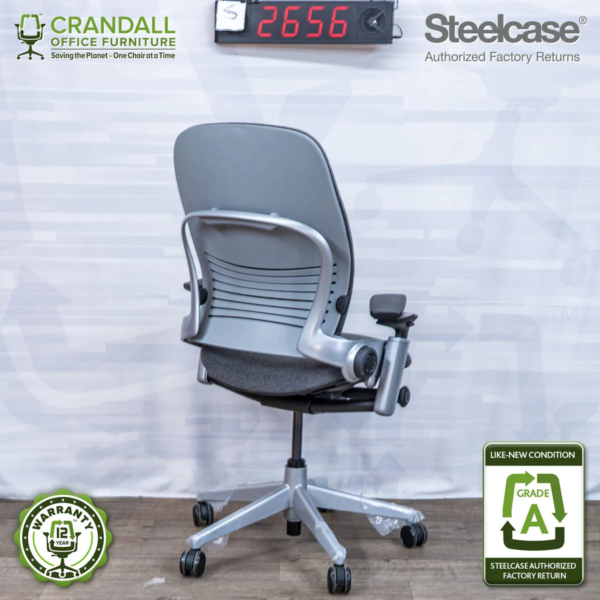 S-2656 - Steelcase V2 Leap - Grade A - Image 2