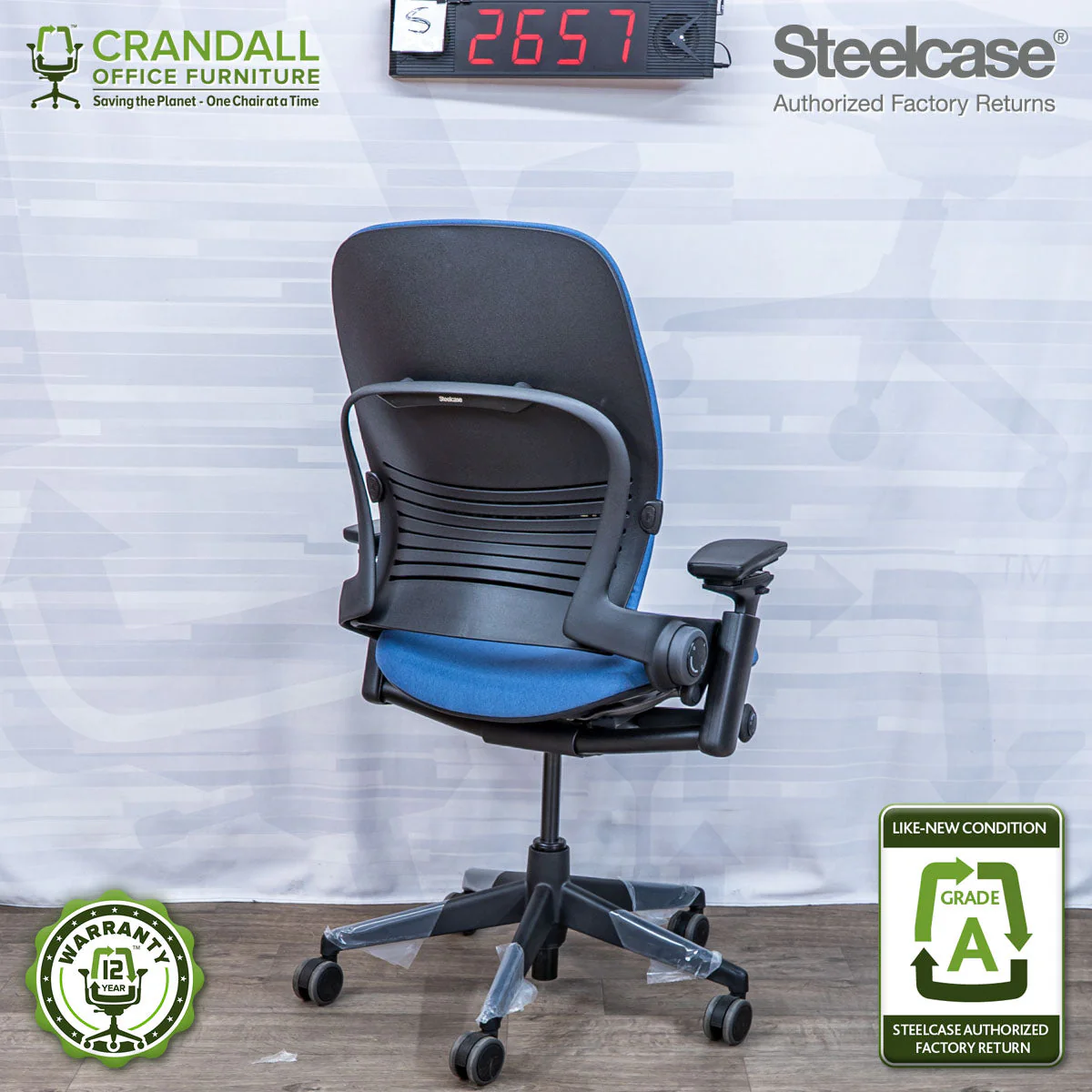 S-2657 - Steelcase V2 Leap - Grade A - Image 2