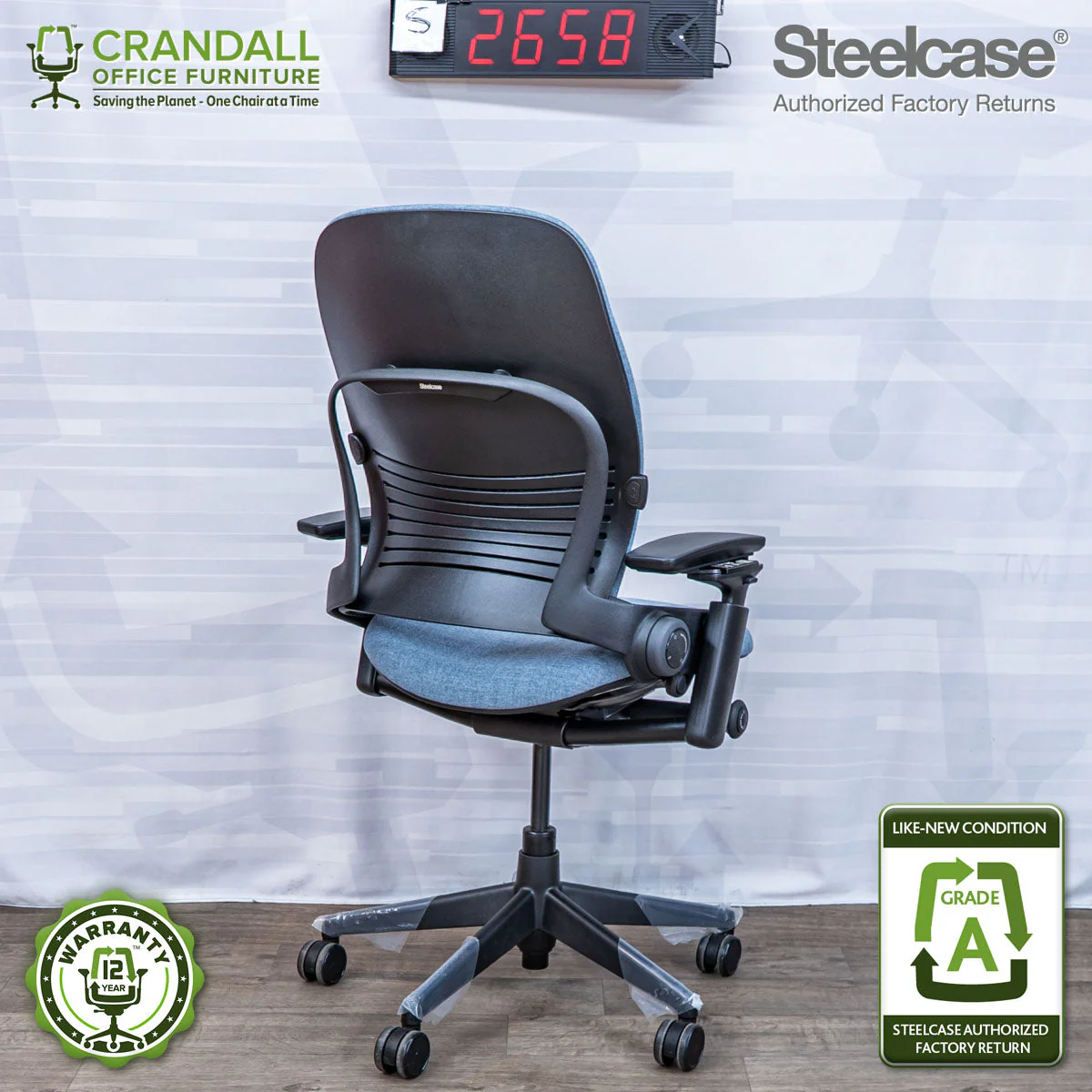 S-2658 - Steelcase V2 Leap - Grade A - Image 2