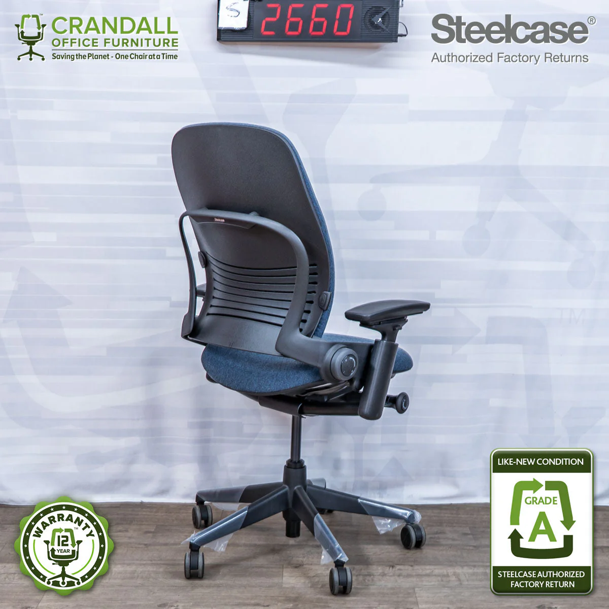 S-2660 - Steelcase V2 Leap - Grade A - Image 2