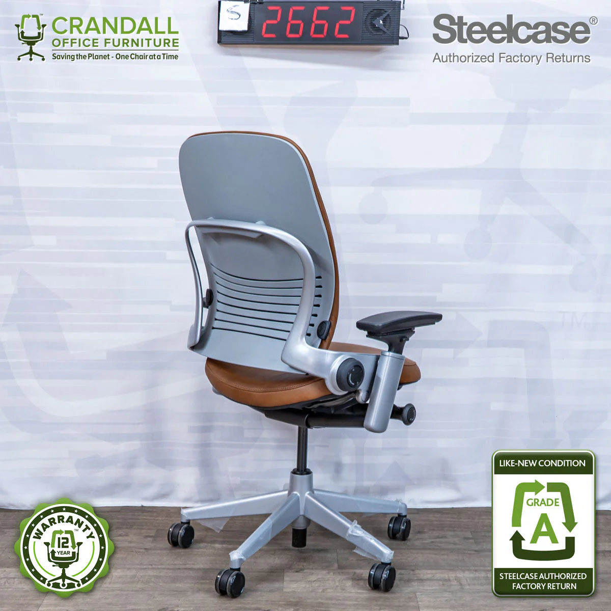 S-2662 - Steelcase V2 Leap - Grade A - Image 2